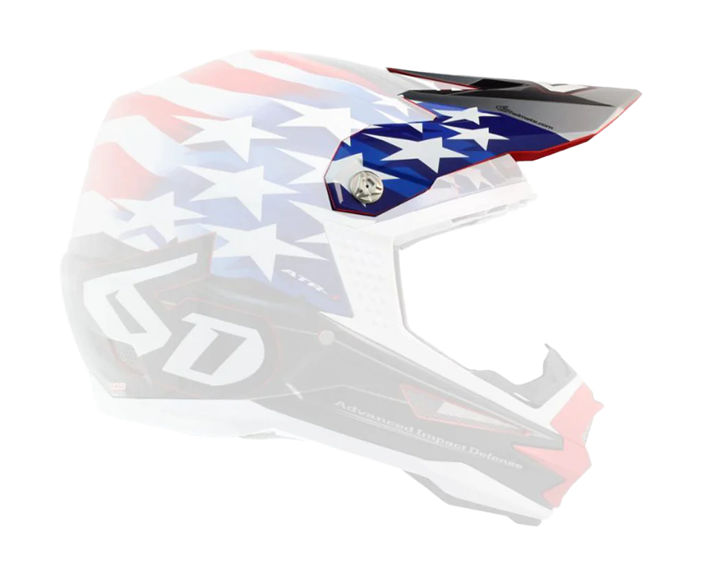 6D Kinder Helmklep ATR-1Y Patriot - Rood / Wit / Blauw