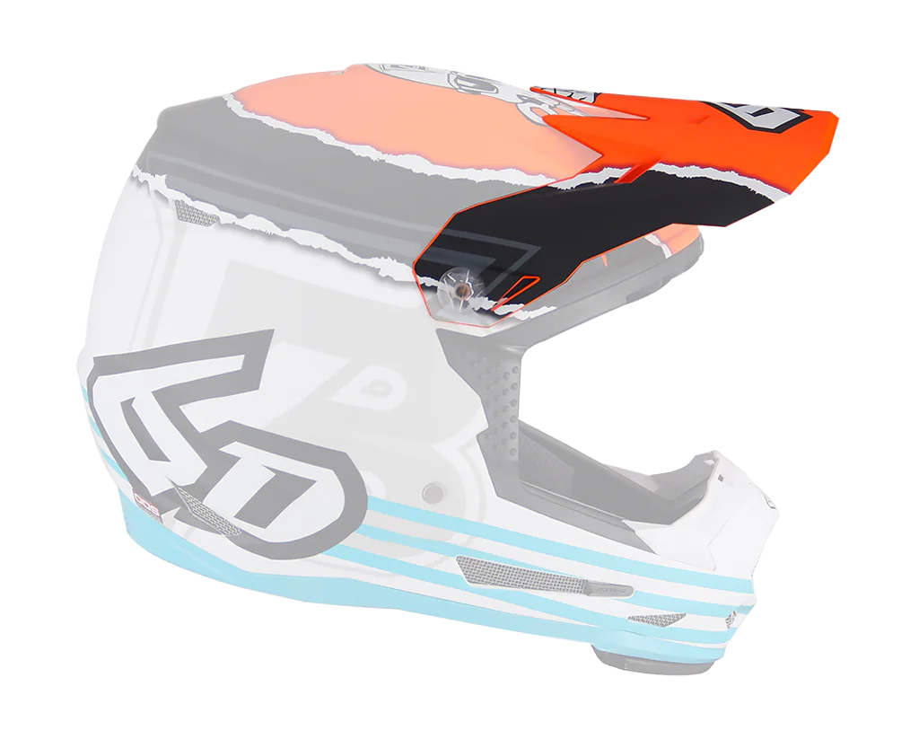 6D Kinder Helmklep ATR-2Y Danger Boy - Oranje / Blauw