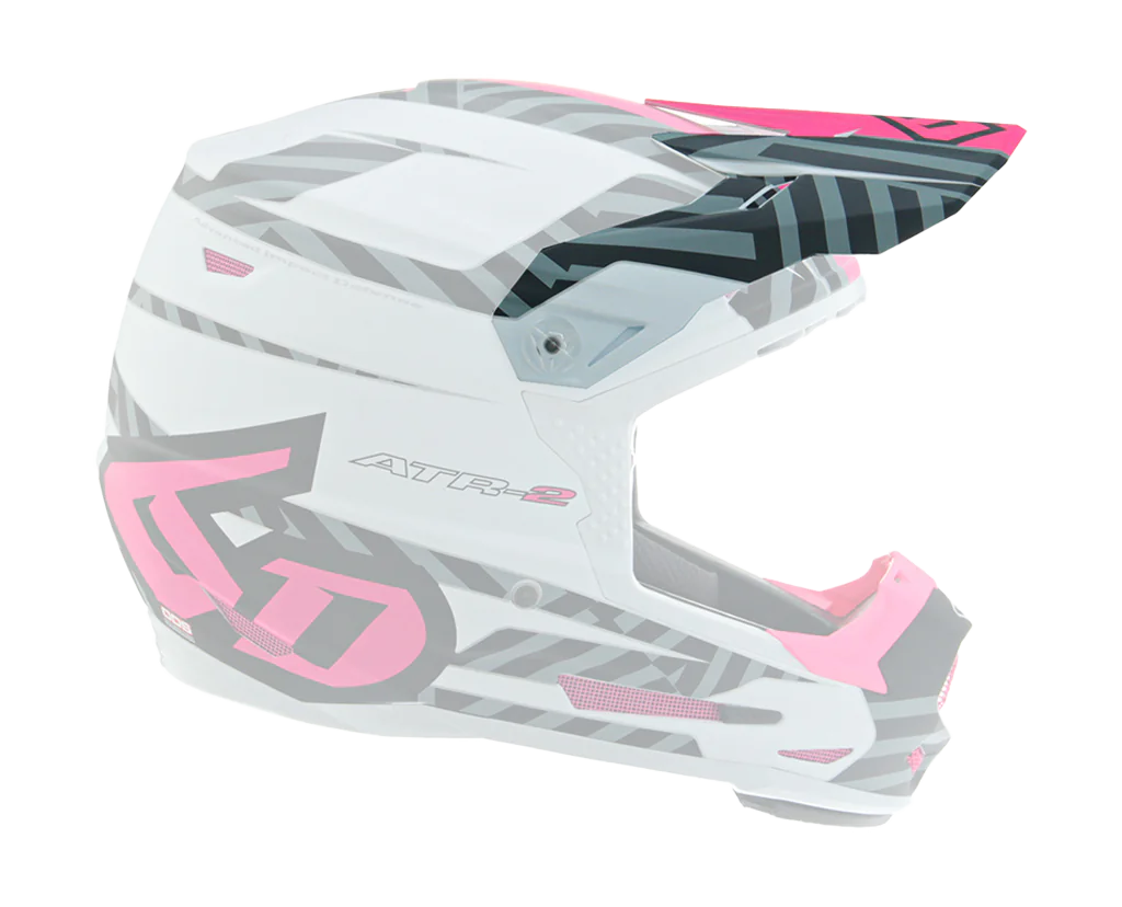 6D Kinder Helmklep ATR-2Y Havoc - Roze / Wit / Zwart