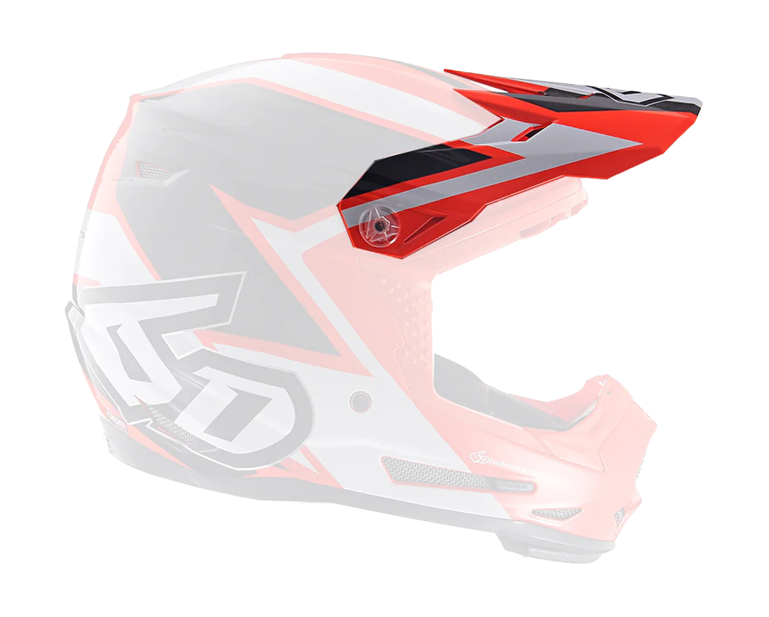 6D Kinder Helmklep ATR-2Y Strike - Neon Oranje