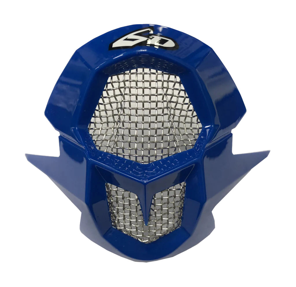6D Mondstuk ATR-1 Carbon - Electric Blauw / Wit