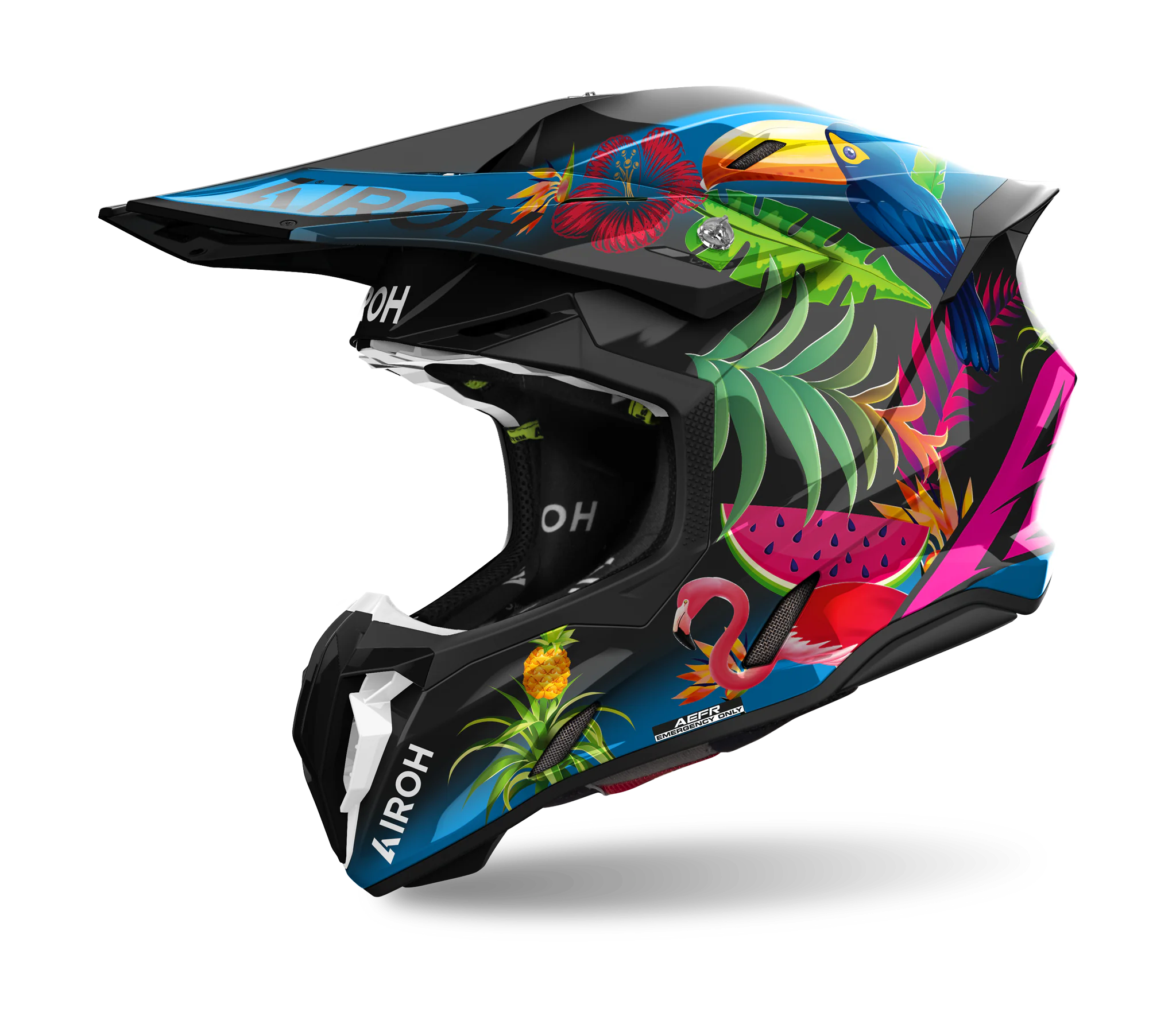Airoh Crosshelm Twist 3 Amazonia - Glans Multi