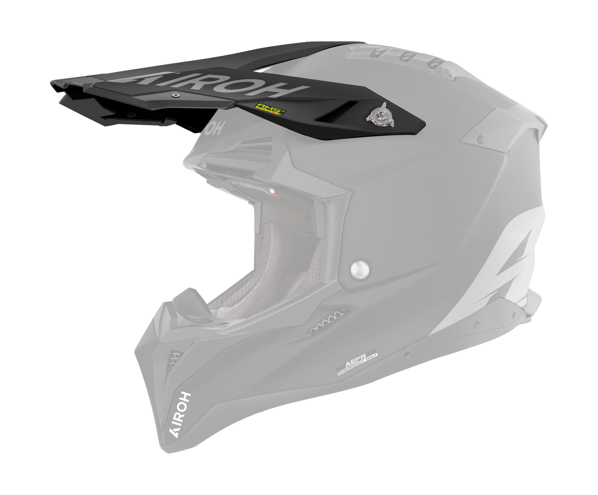 Airoh Helmklep Aviator 3 Color - Mat Zwart