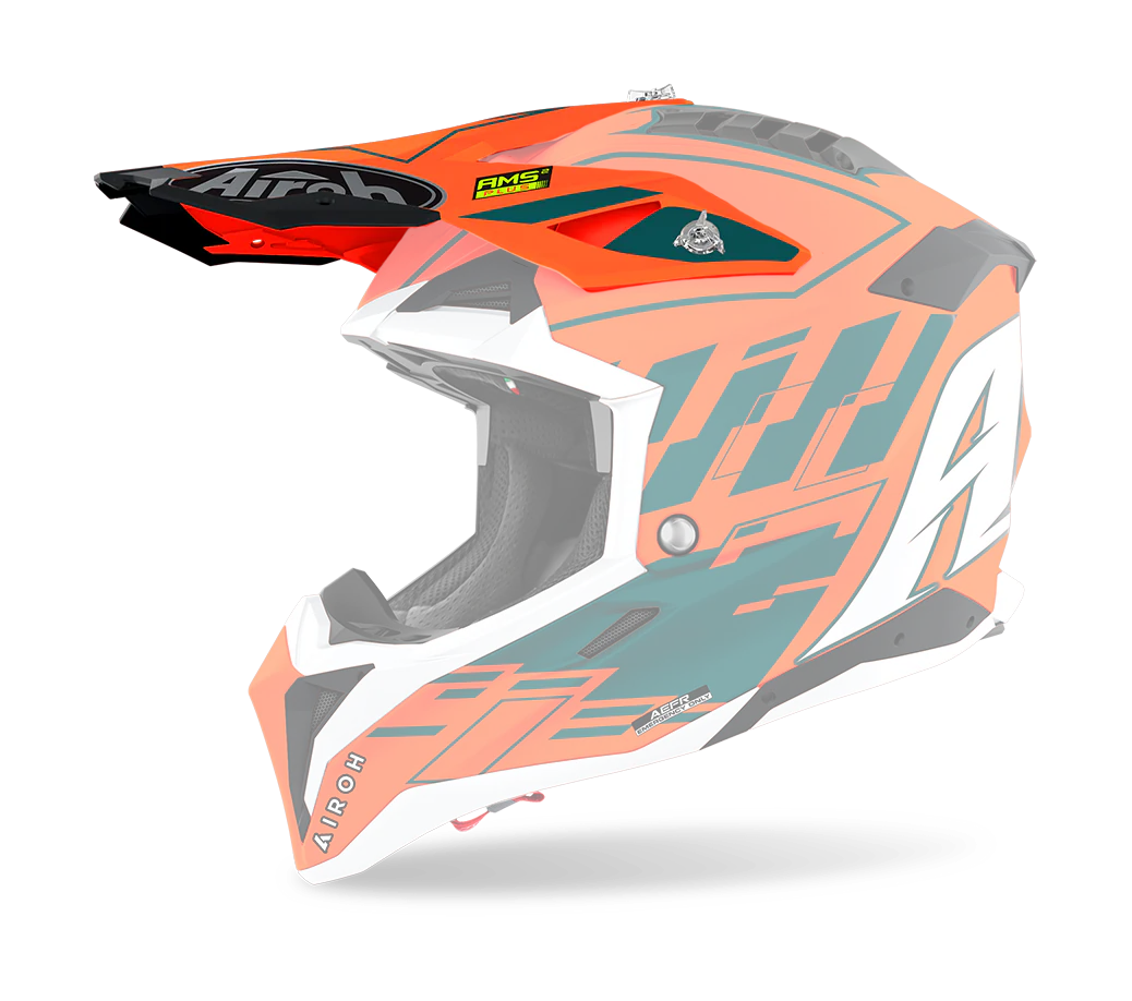 Airoh Helmklep Aviator 3 Rampage - Mat Fluo Oranje