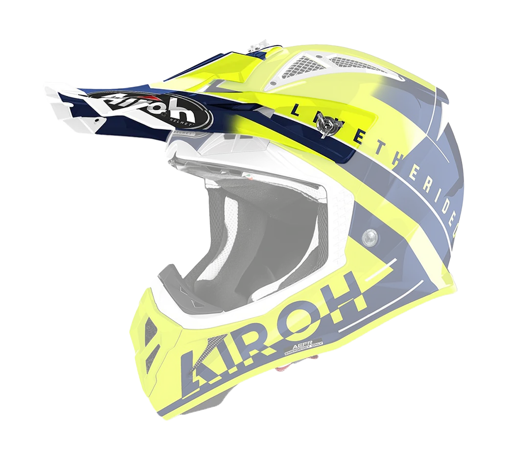Airoh Helmklep Aviator Ace Amaze - Glans Blauw