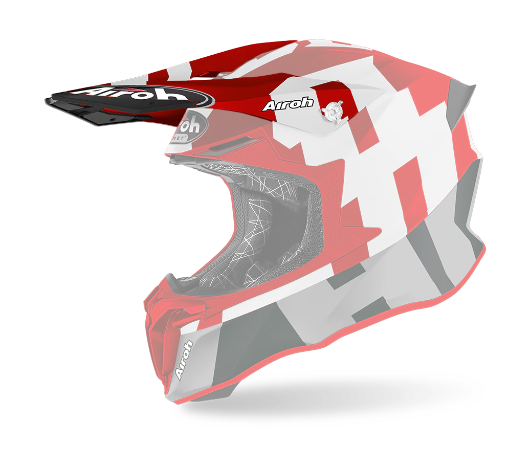 Airoh Helmklep Twist 2.0 Frame - Mat Rood / Wit