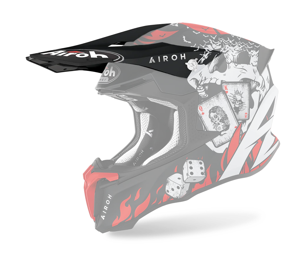 Airoh Helmklep Twist 2.0 Hell - Mat Zwart / Rood