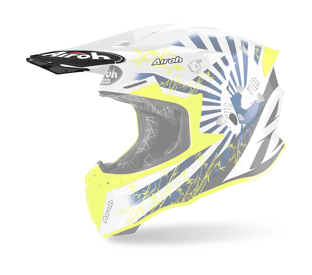 Airoh Helmklep Twist 2.0 Katana - Glans Fluo Geel / Wit