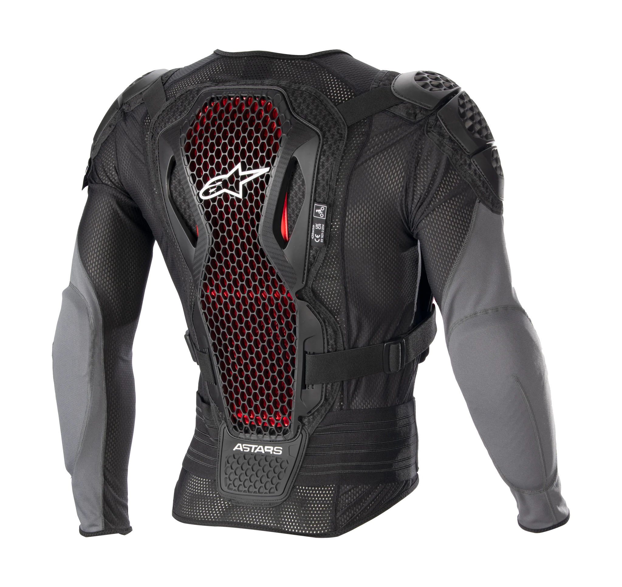 Alpinestars Bodyprotector Vest Bionic Plus V2 - Zwart / Antraciet / Rood
