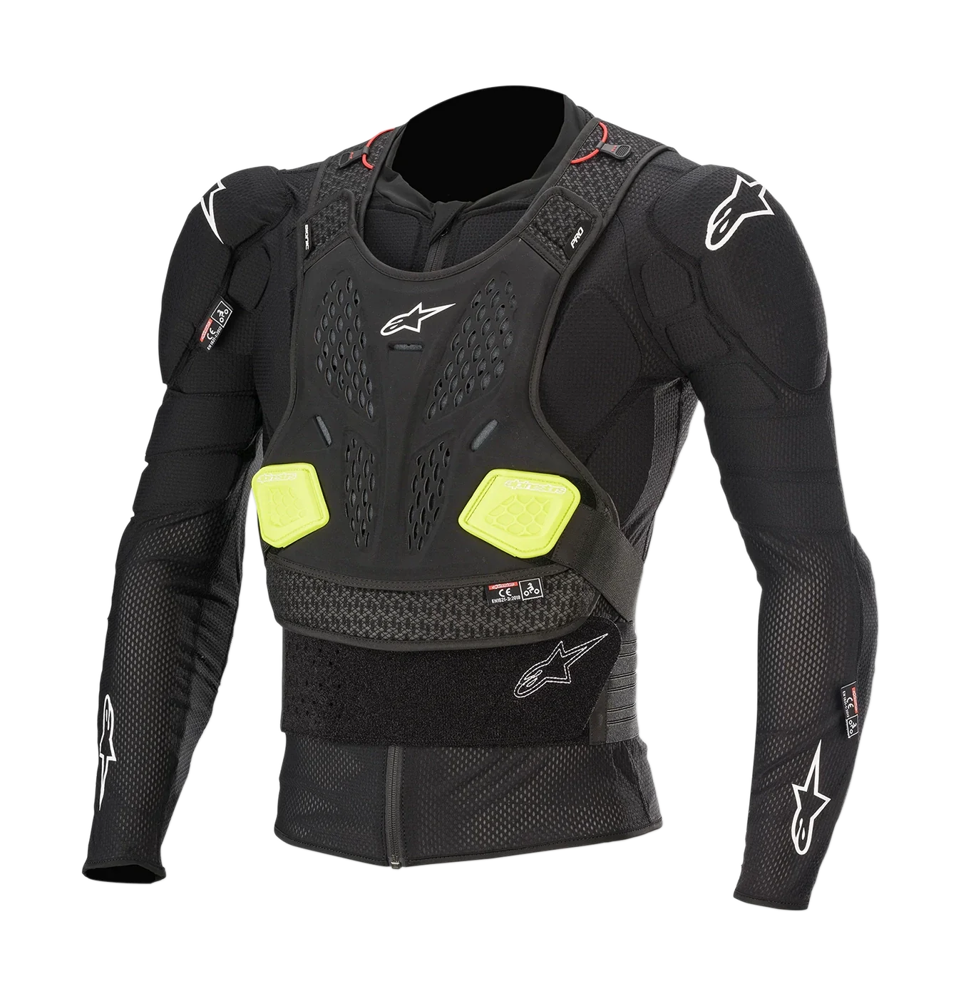 Alpinestars Bodyprotector Vest Zacht Bionic Pro V2 - Zwart / Geel / Fluo Geel