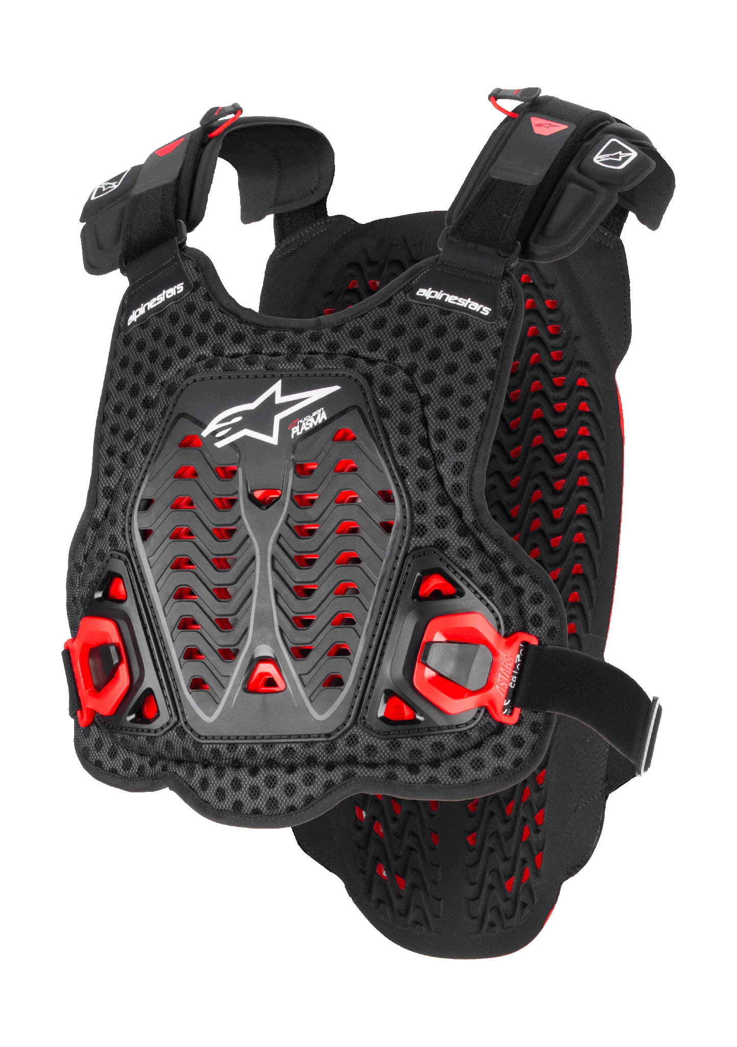 Alpinestars Bodyprotector Zacht A-5 Plasma - Zwart / Rood / Wit