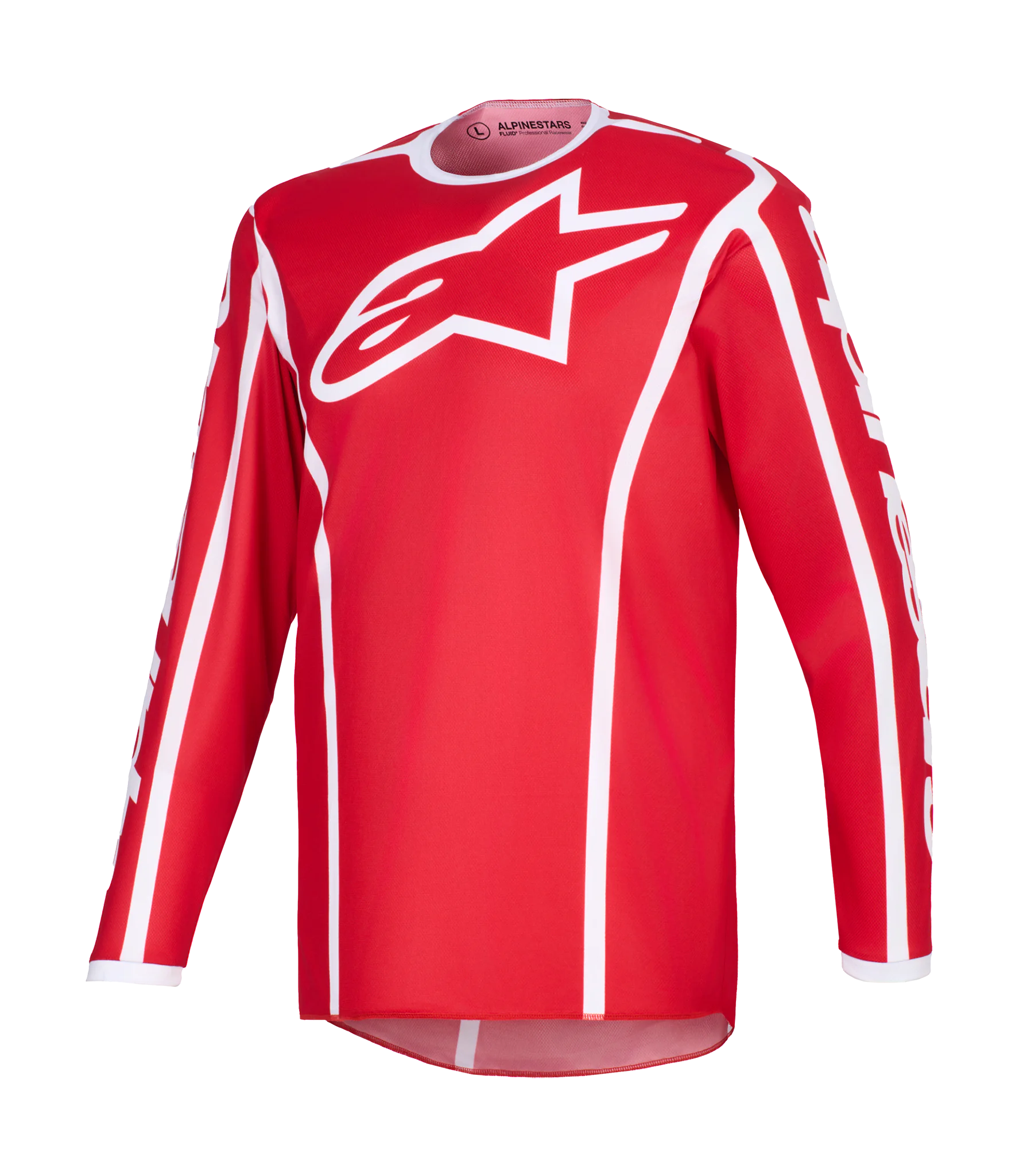 Alpinestars Cross Shirt 2026 Fluid Apex - Rood / Wit