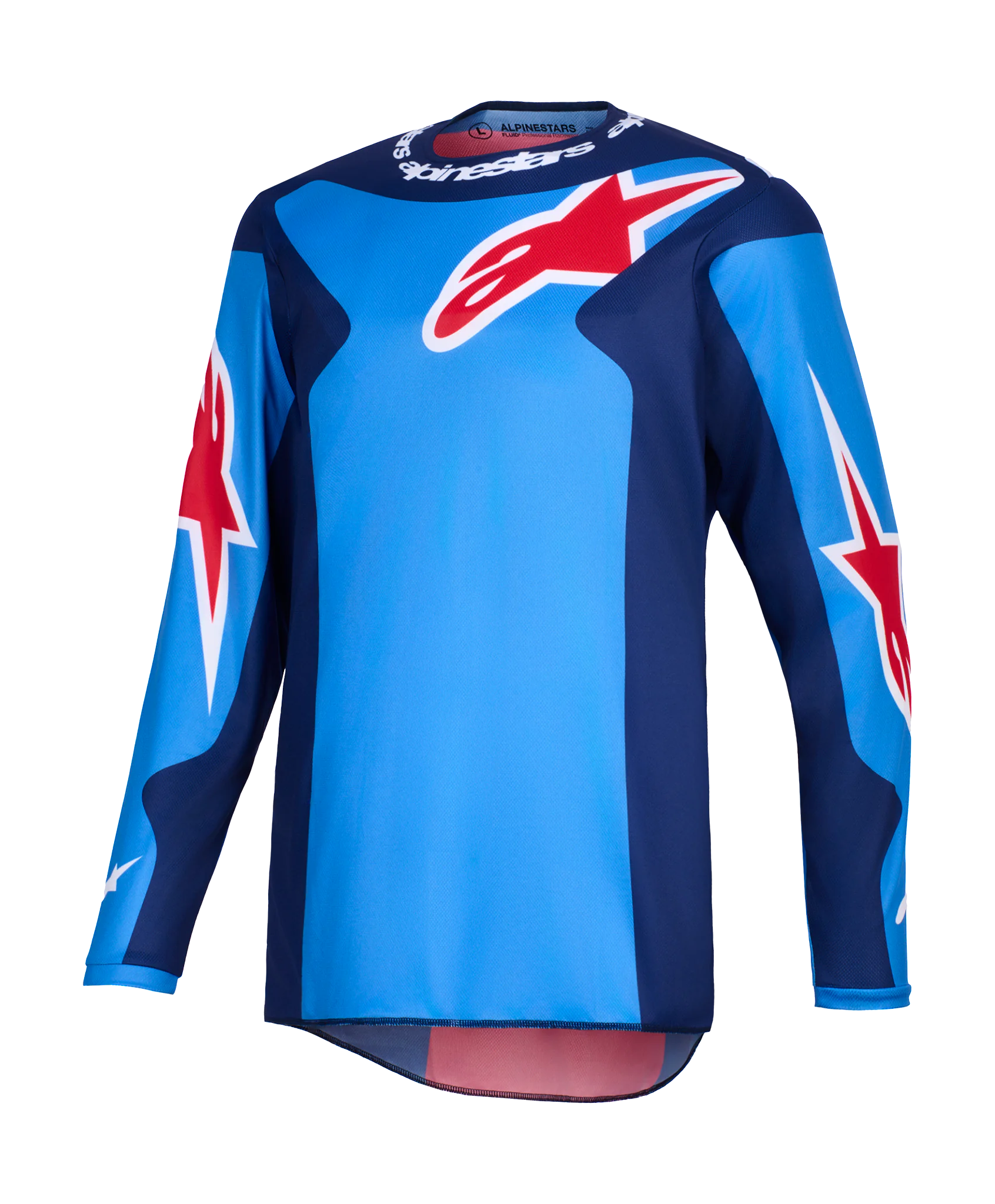 Alpinestars Cross Shirt 2026 Fluid Grid - Blauw / Rood