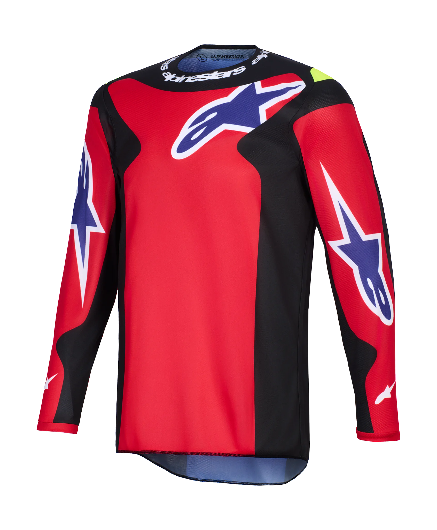 Alpinestars Cross Shirt 2026 Fluid Grid - Rood / Zwart / Paars