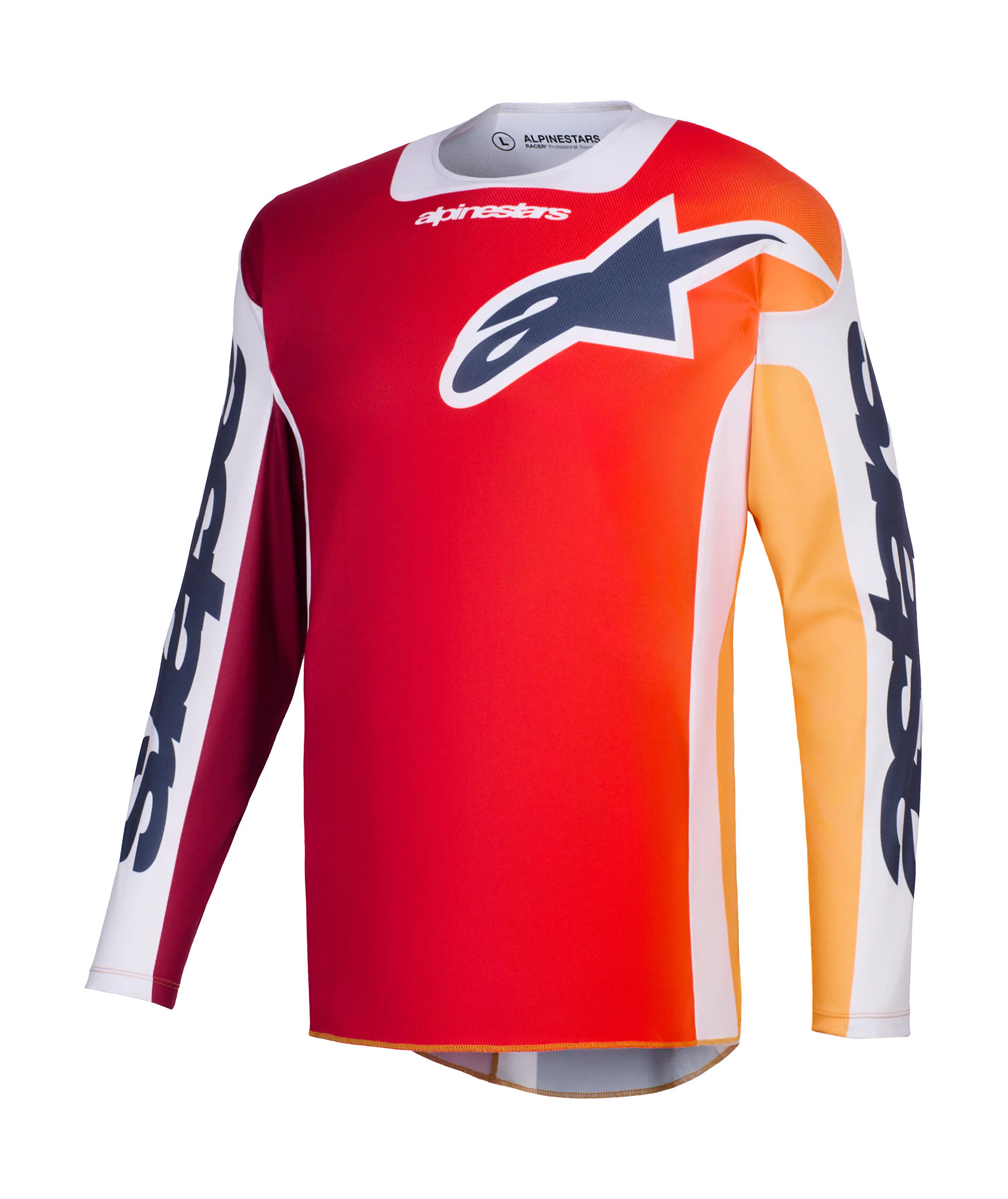 Alpinestars Cross Shirt 2026 Racer Portl - Rood / Licht Grijs / Donker Grijs