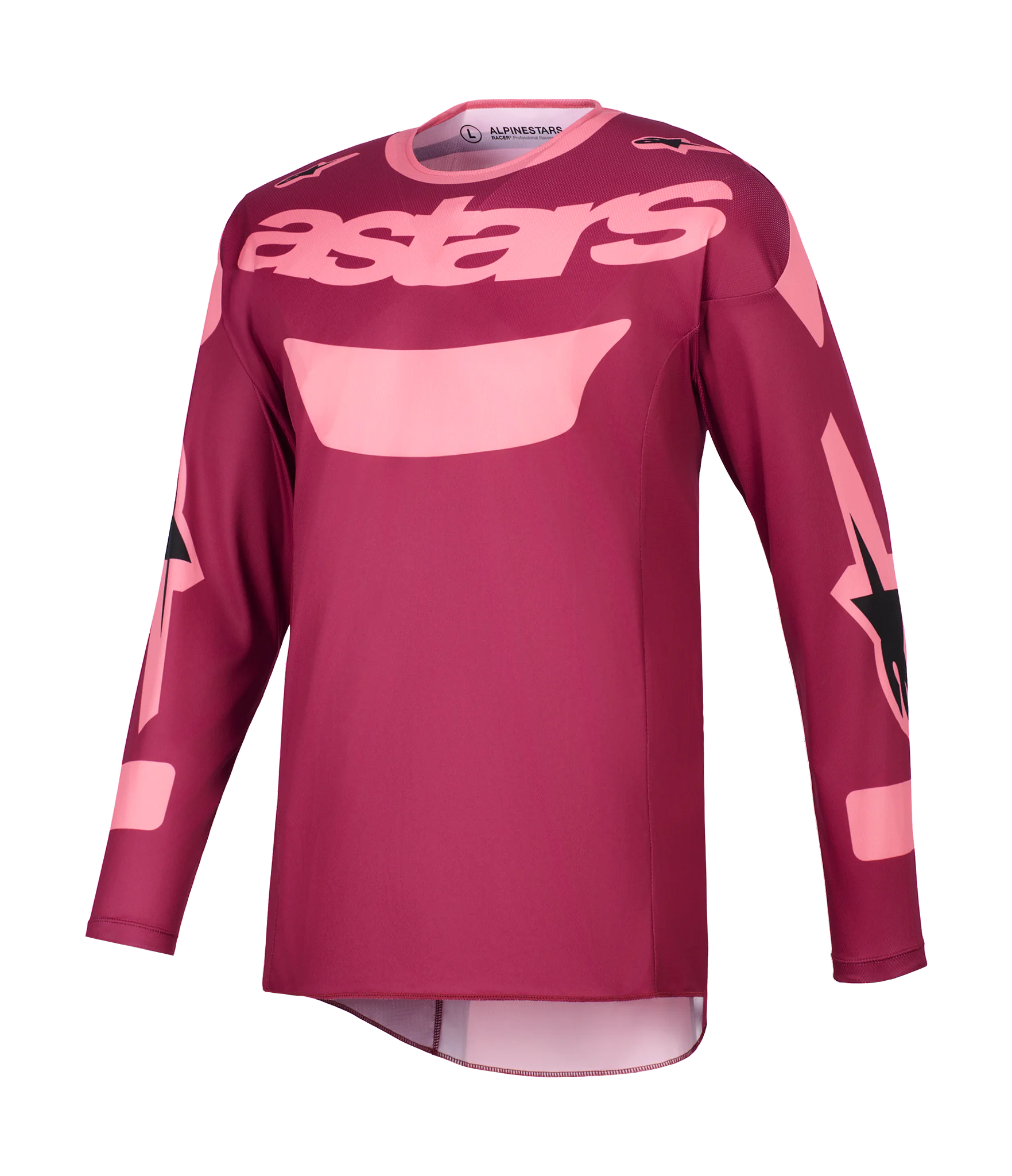 Alpinestars Cross Shirt 2026 Racer Riway - Donker Rood / Coral
