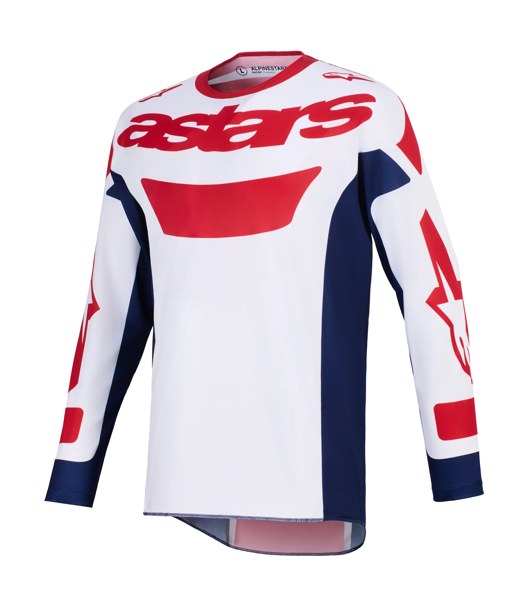 Alpinestars Cross Shirt 2026 Racer Riway - Wit / Blauw / Rood