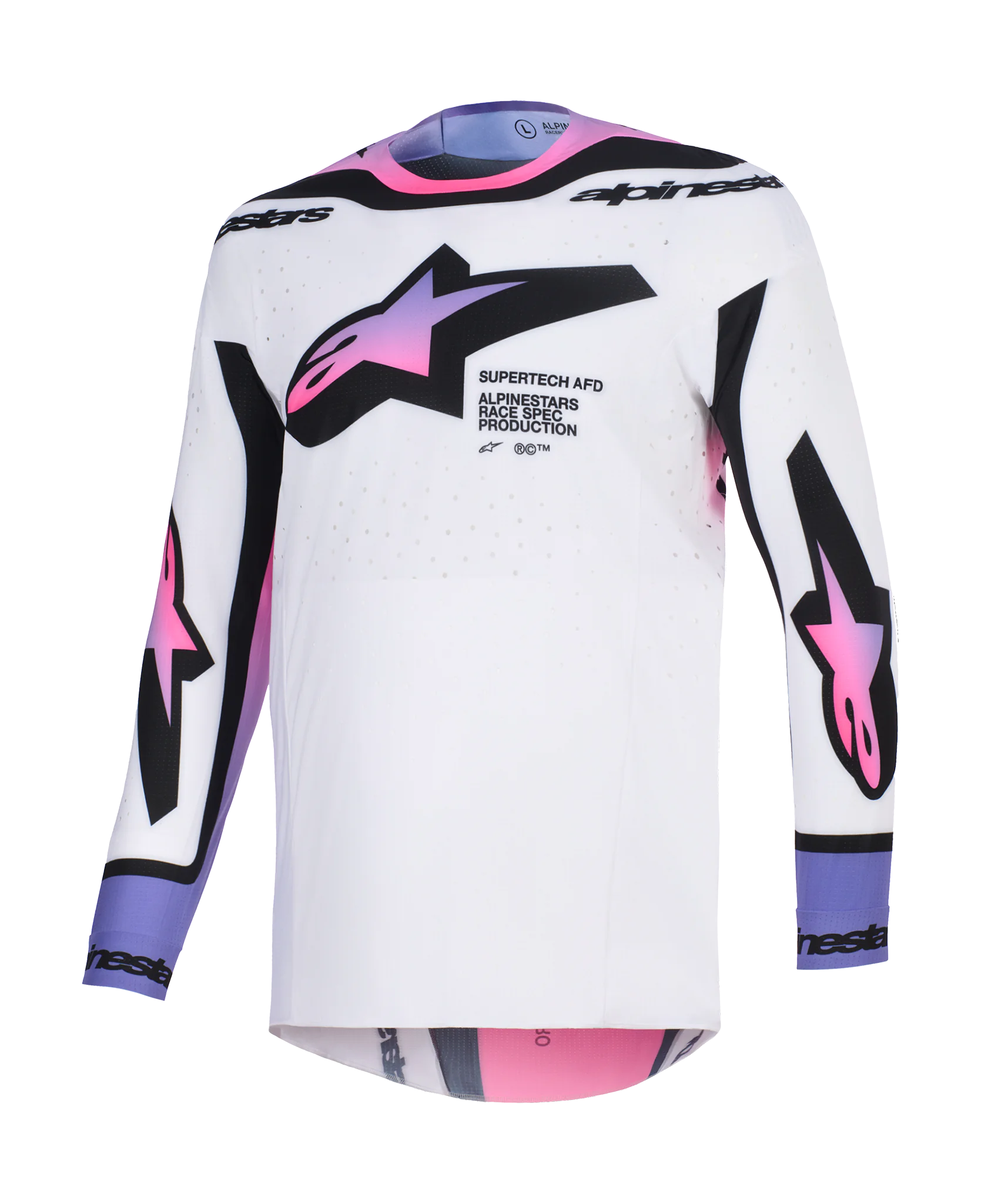 Alpinestars Cross Shirt 2026 Supertech Pro Vista - Wit / Paars / Zwart