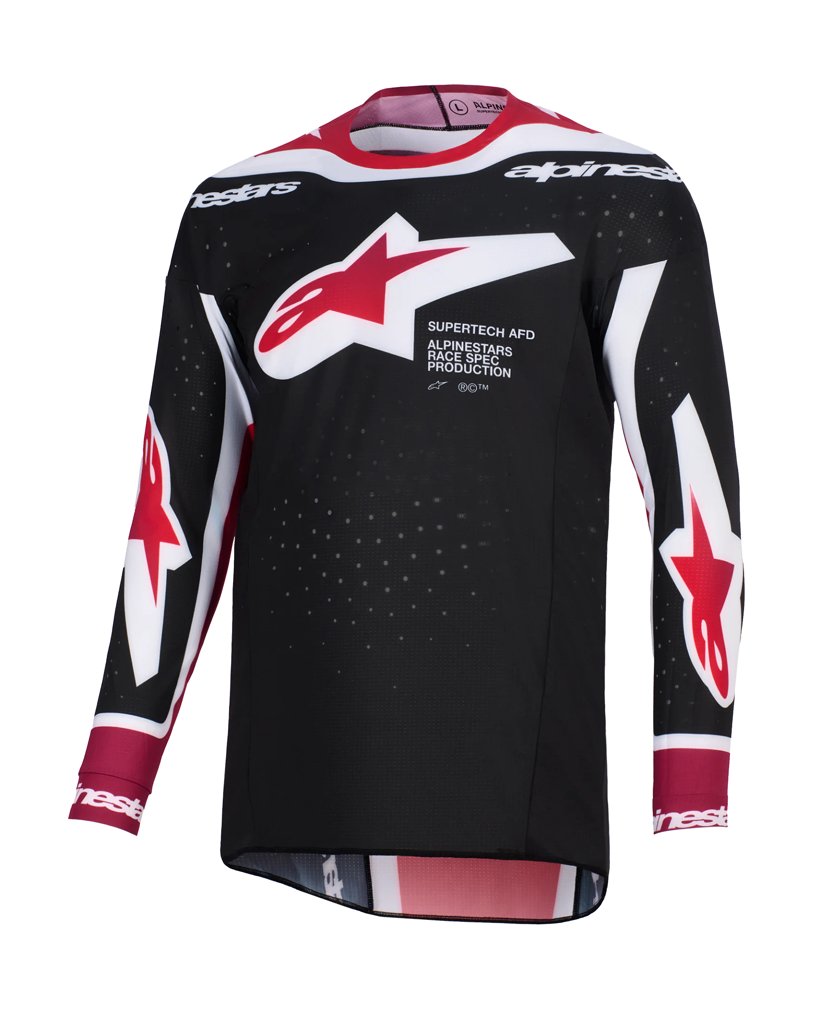 Alpinestars Cross Shirt 2026 Supertech Pro Vista - Zwart / Rood / Wit