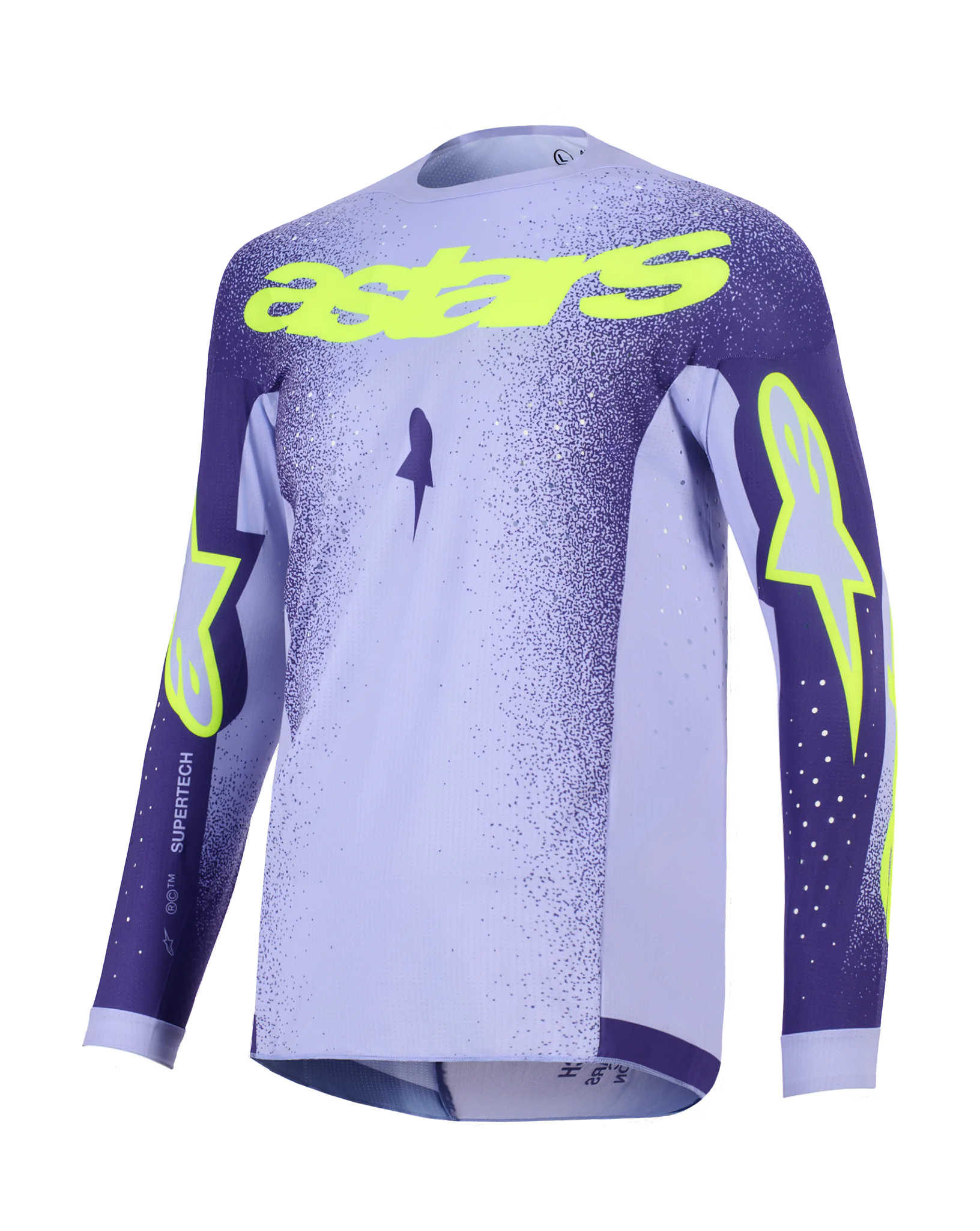 Alpinestars Cross Shirt 2026 Supertech Scenz - Paars / Fluo Geel