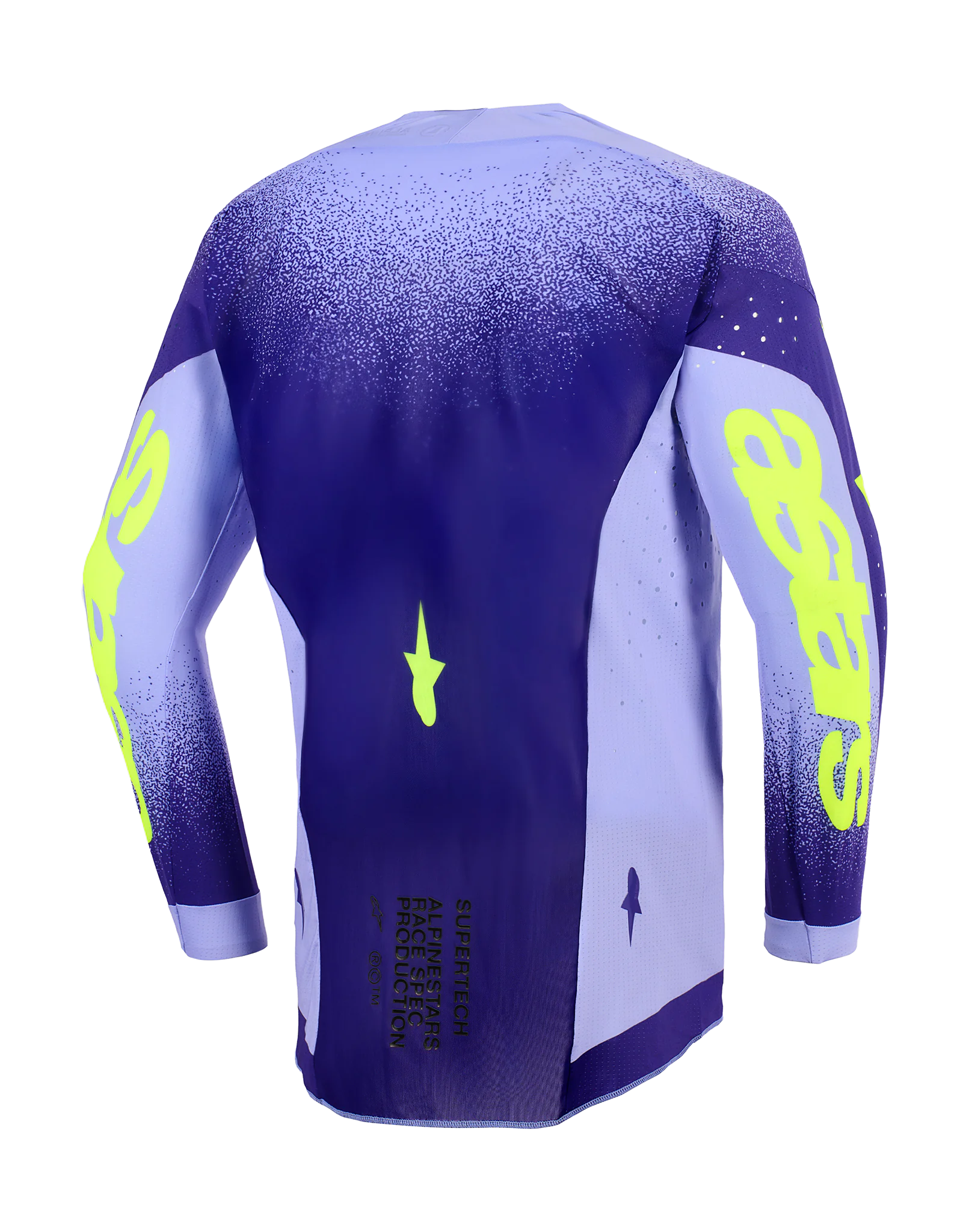 Alpinestars Cross Shirt 2026 Supertech Scenz - Paars / Fluo Geel