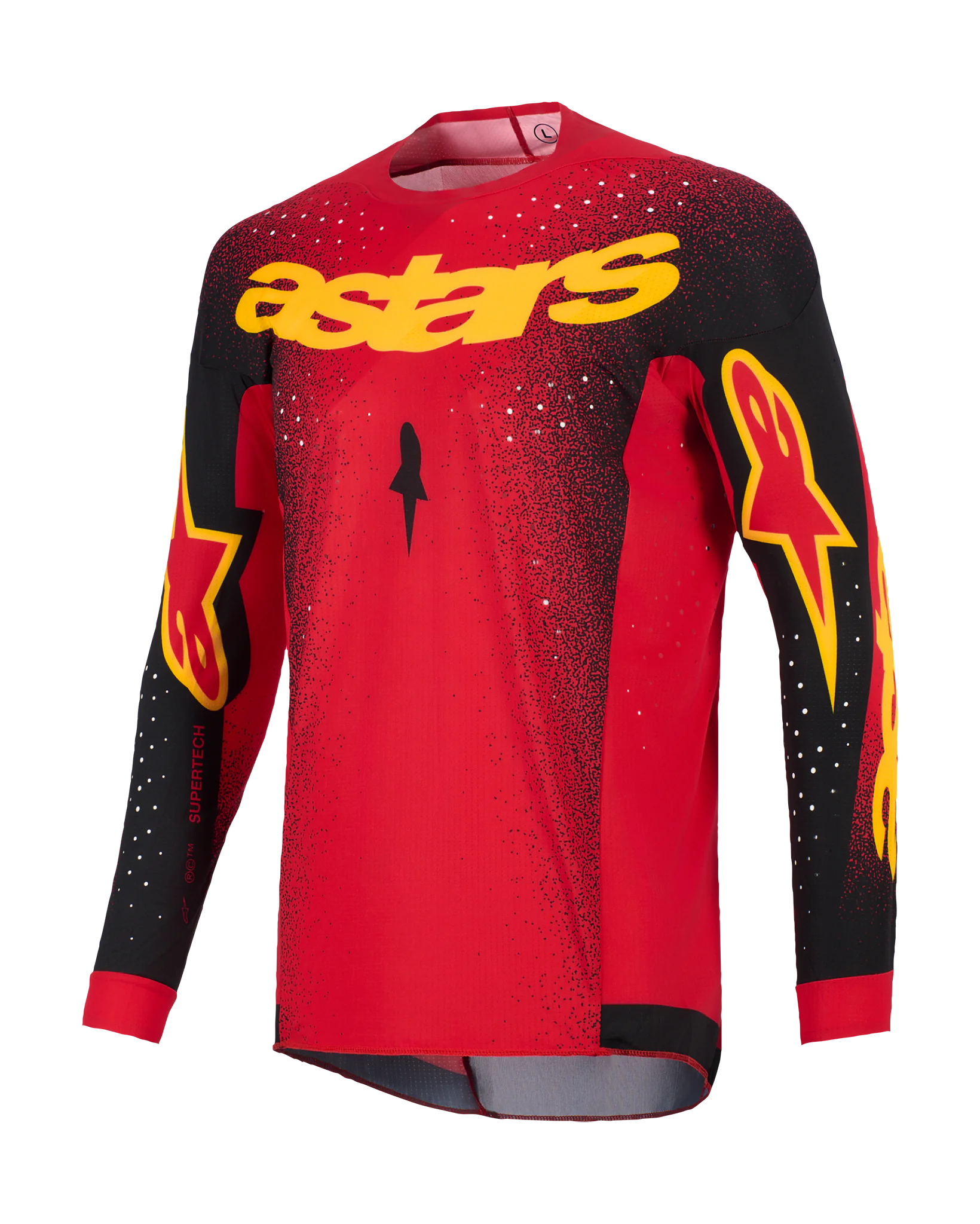 Alpinestars Cross Shirt 2026 Supertech Scenz - Rood / Zwart / Geel
