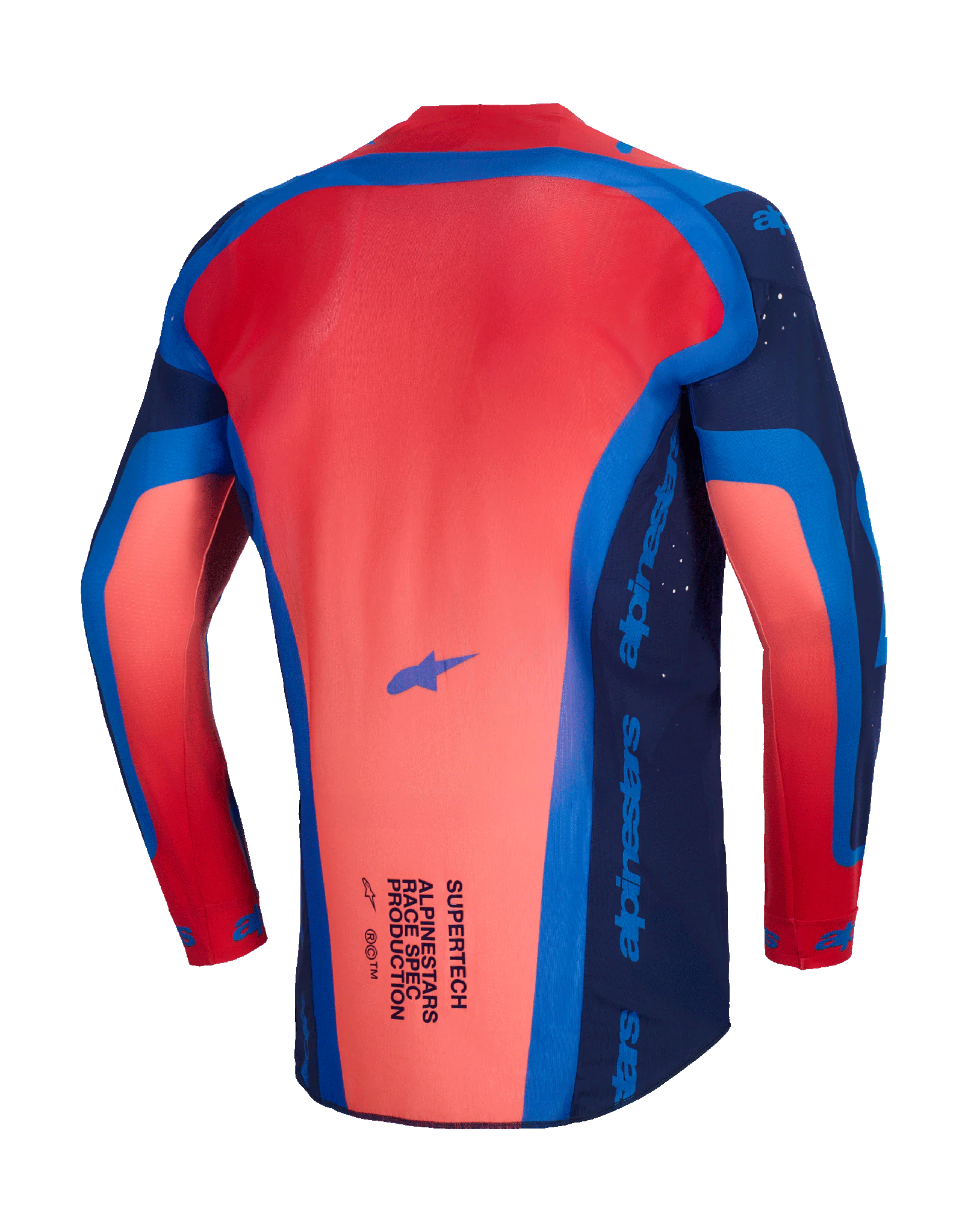 Alpinestars Cross Shirt 2026 Supertech Vista - Donker Navy / Hot Coral / Cobalt