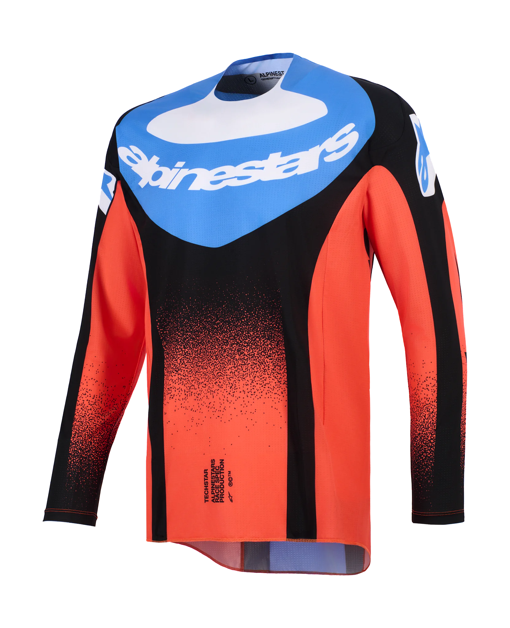 Alpinestars Cross Shirt 2026 Techstar Knif - Oranje / Zwart / Ucla / Blauw