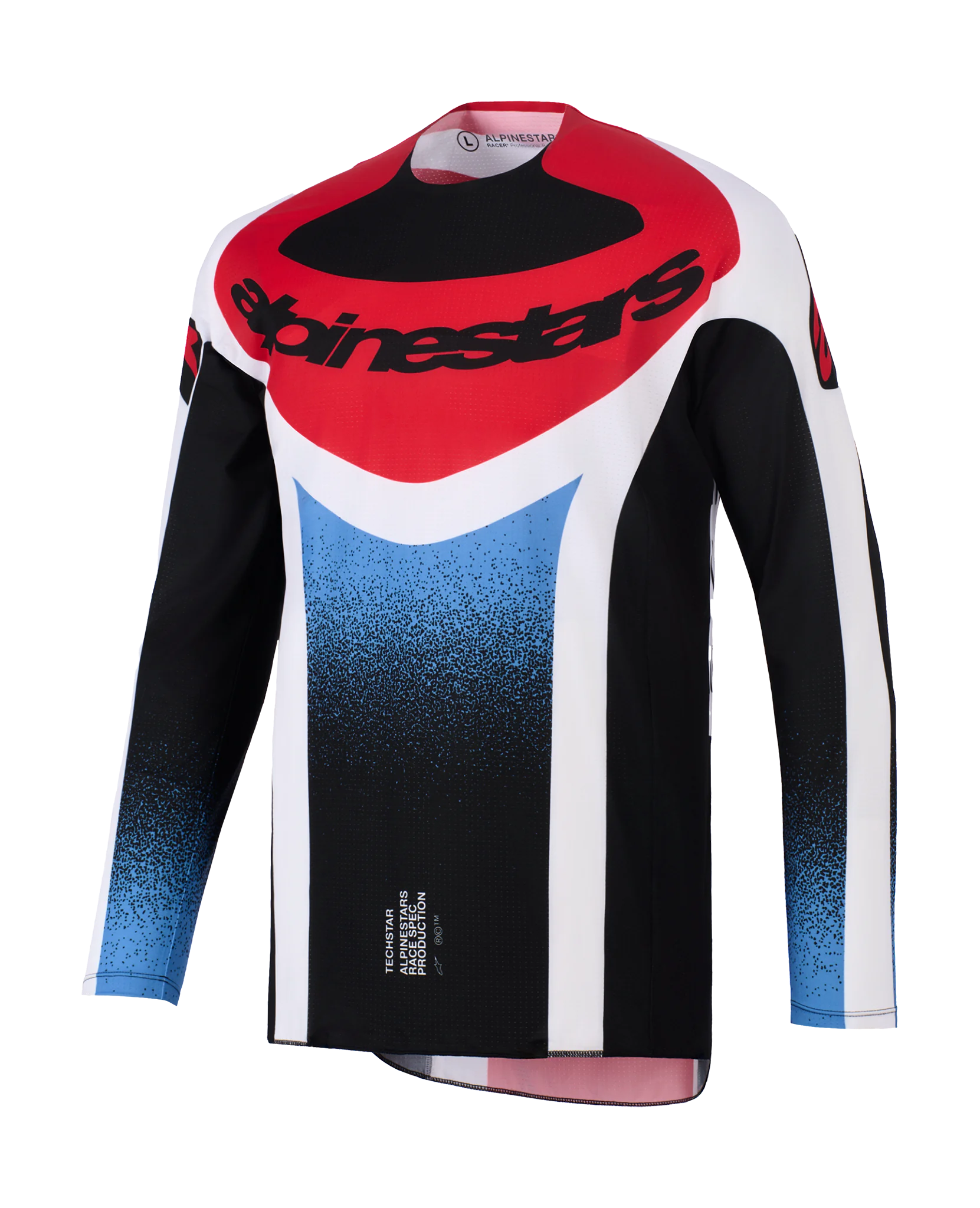 Alpinestars Cross Shirt 2026 Techstar Knif - Zwart / Wit / Rood
