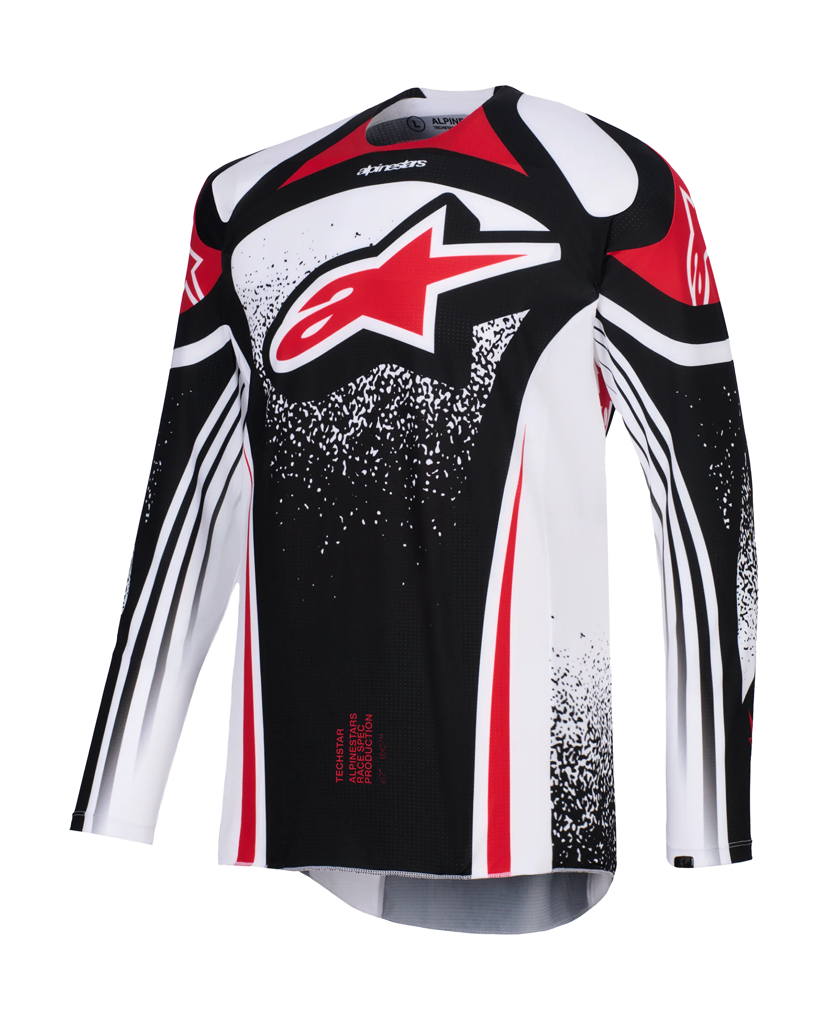 Alpinestars Cross Shirt 2026 Techstar Nomur - Zwart / Wit / Rood