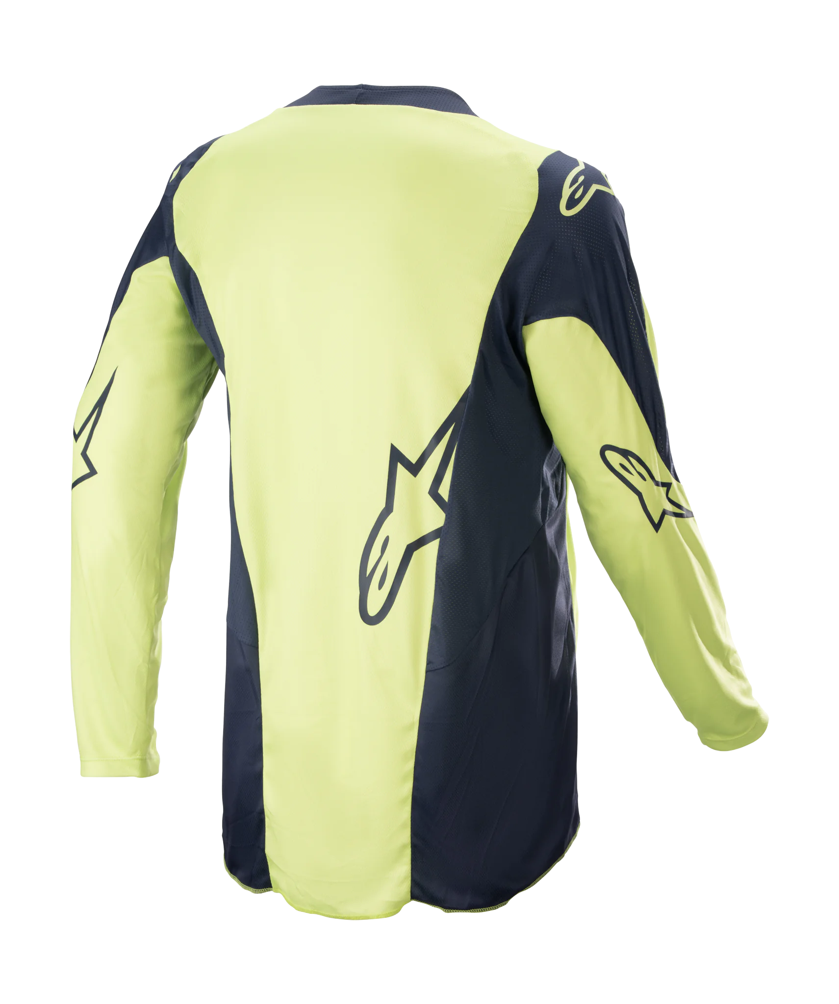 Alpinestars Cross Shirt Racer Hoen - Night Navy / Fluo Groen