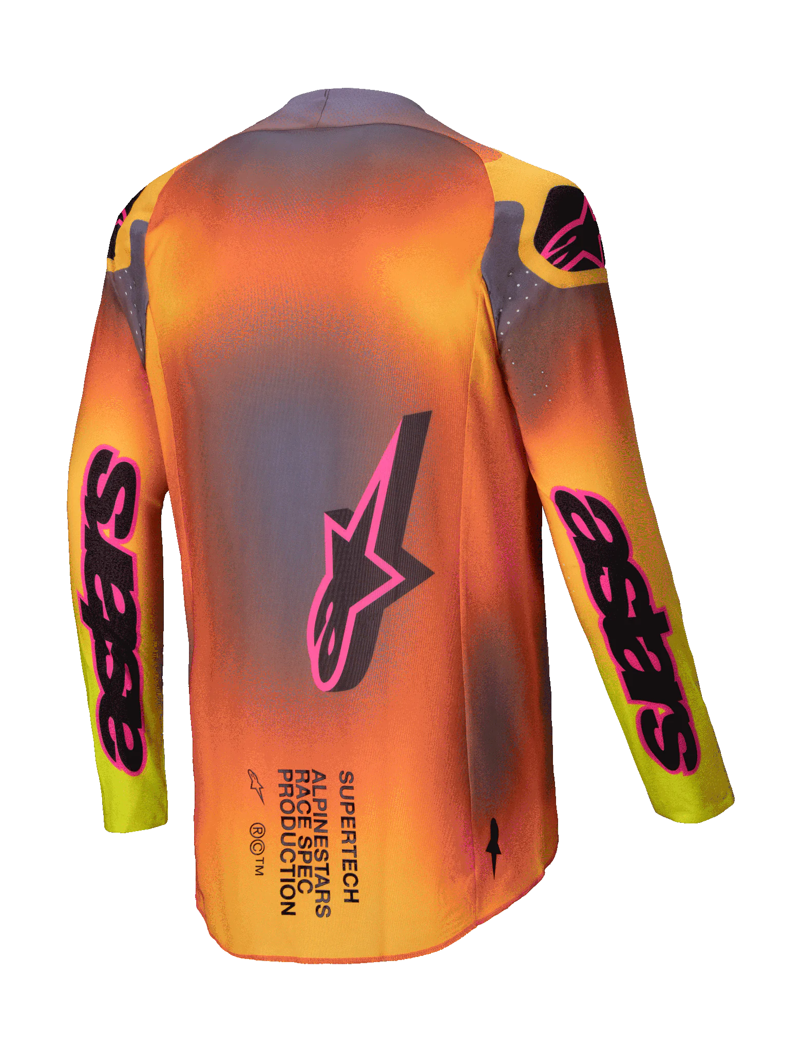 Alpinestars Cross Shirt Supertech Lipan - Geel / Roze