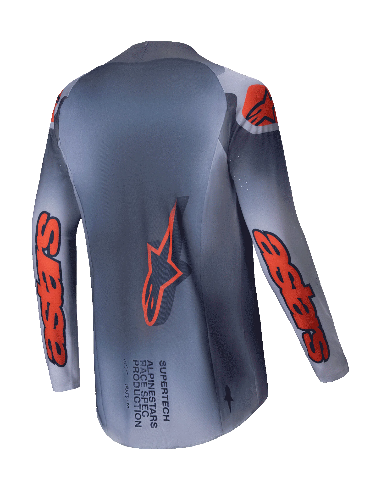 Alpinestars Cross Shirt Supertech Lipan - Grijs / Fluo Oranje