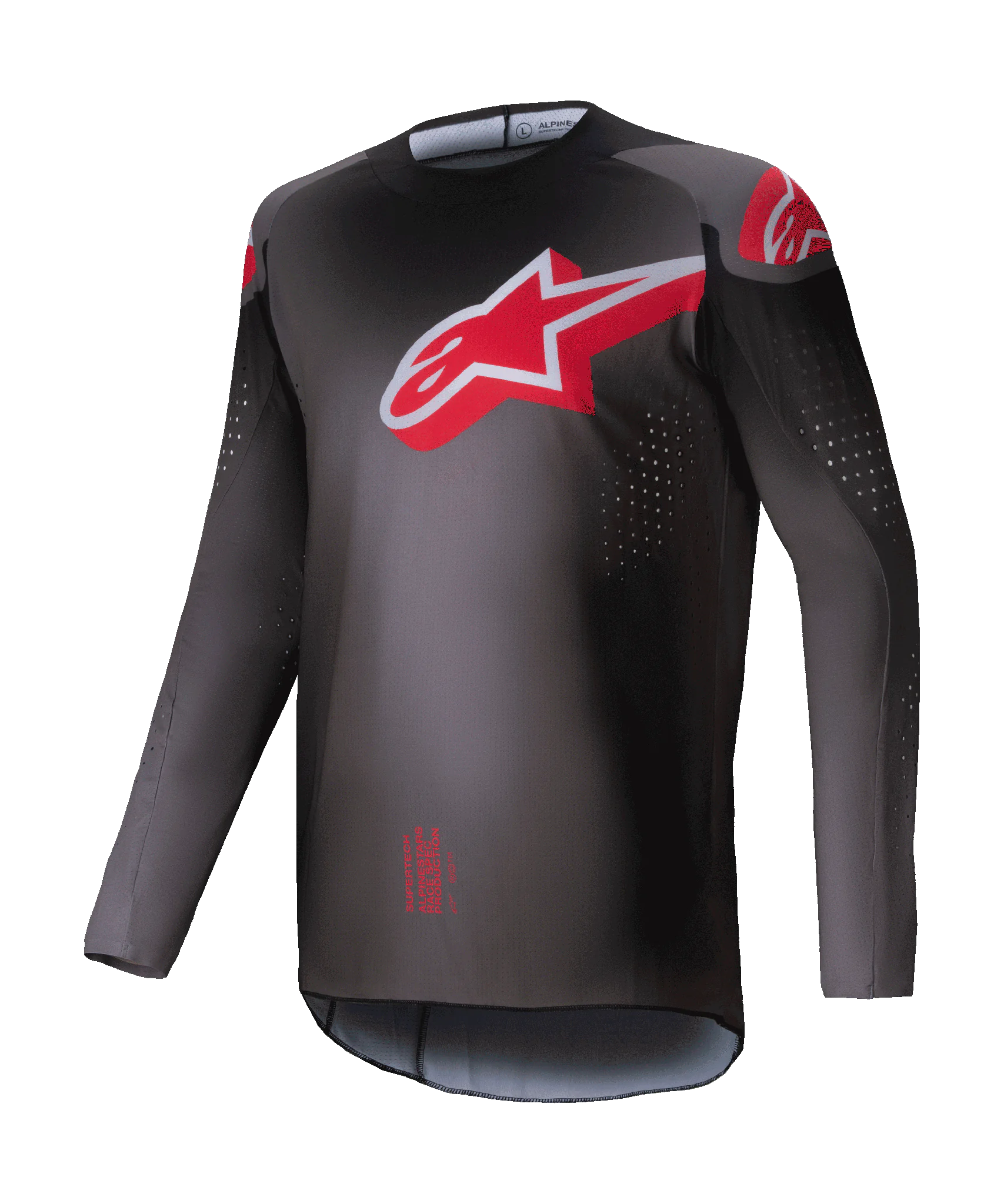 Alpinestars Cross Shirt Supertech Lipan - Smoke / Rood