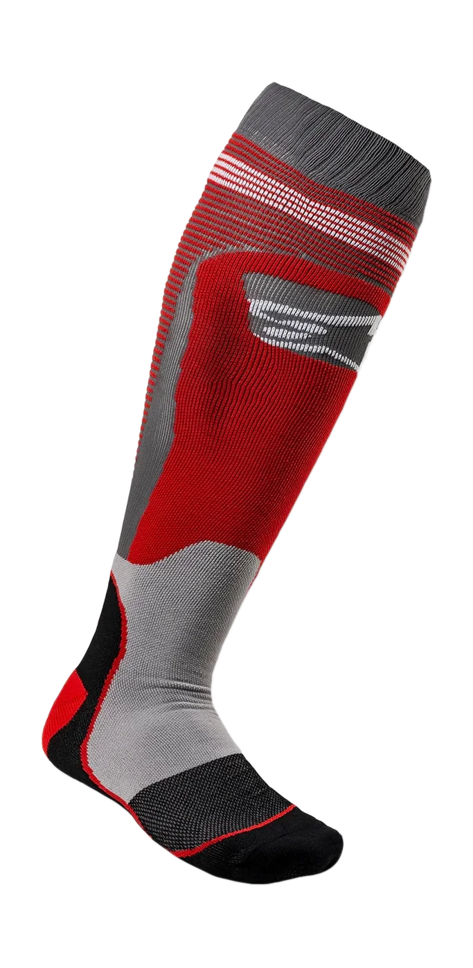 Alpinestars Cross Sokken MX PLUS-1 - Rood / Grijs