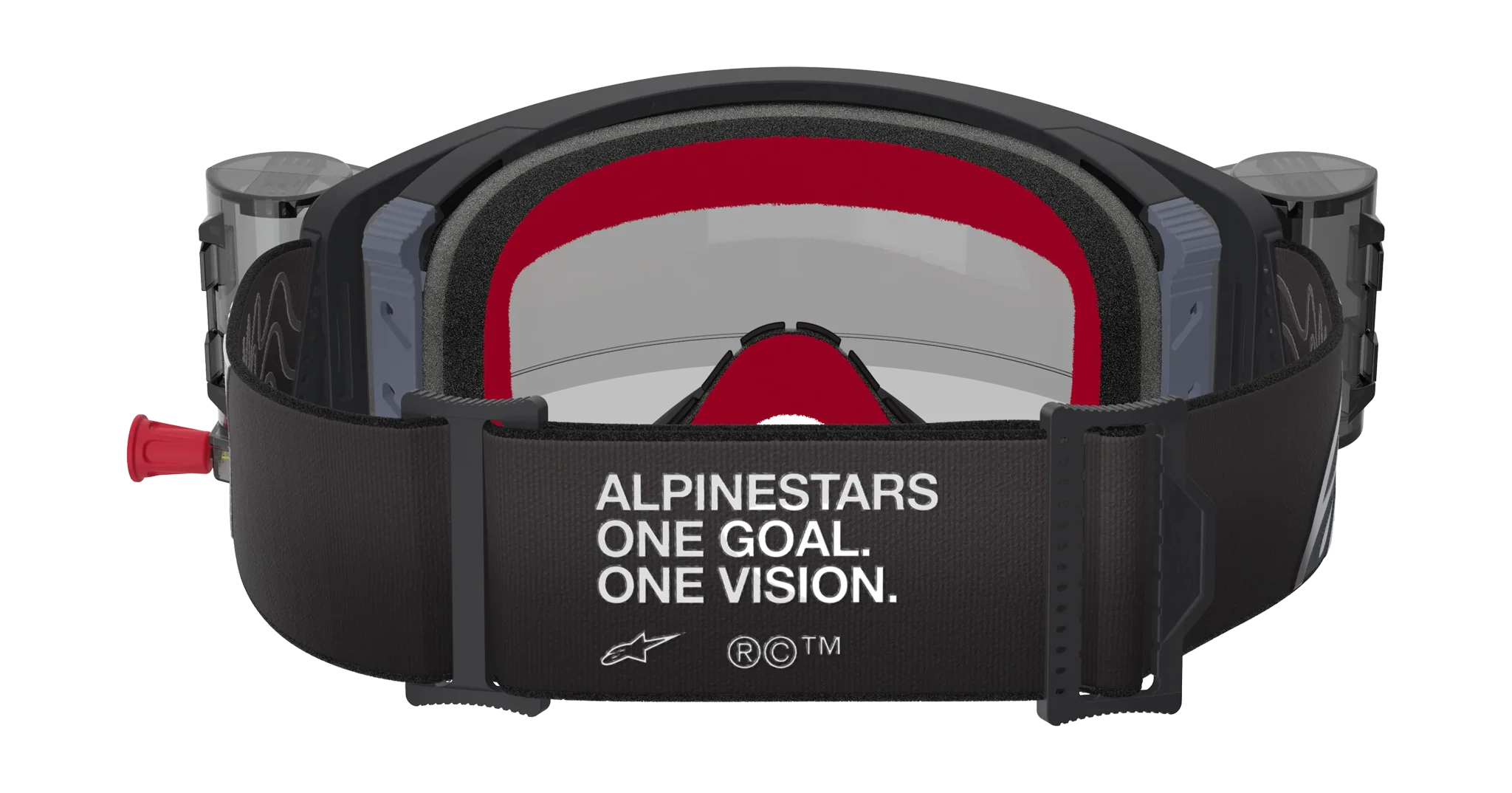 Alpinestars Crossbril Roll-Off Supertech Corp - Zwart / Grijs - Clear Lens