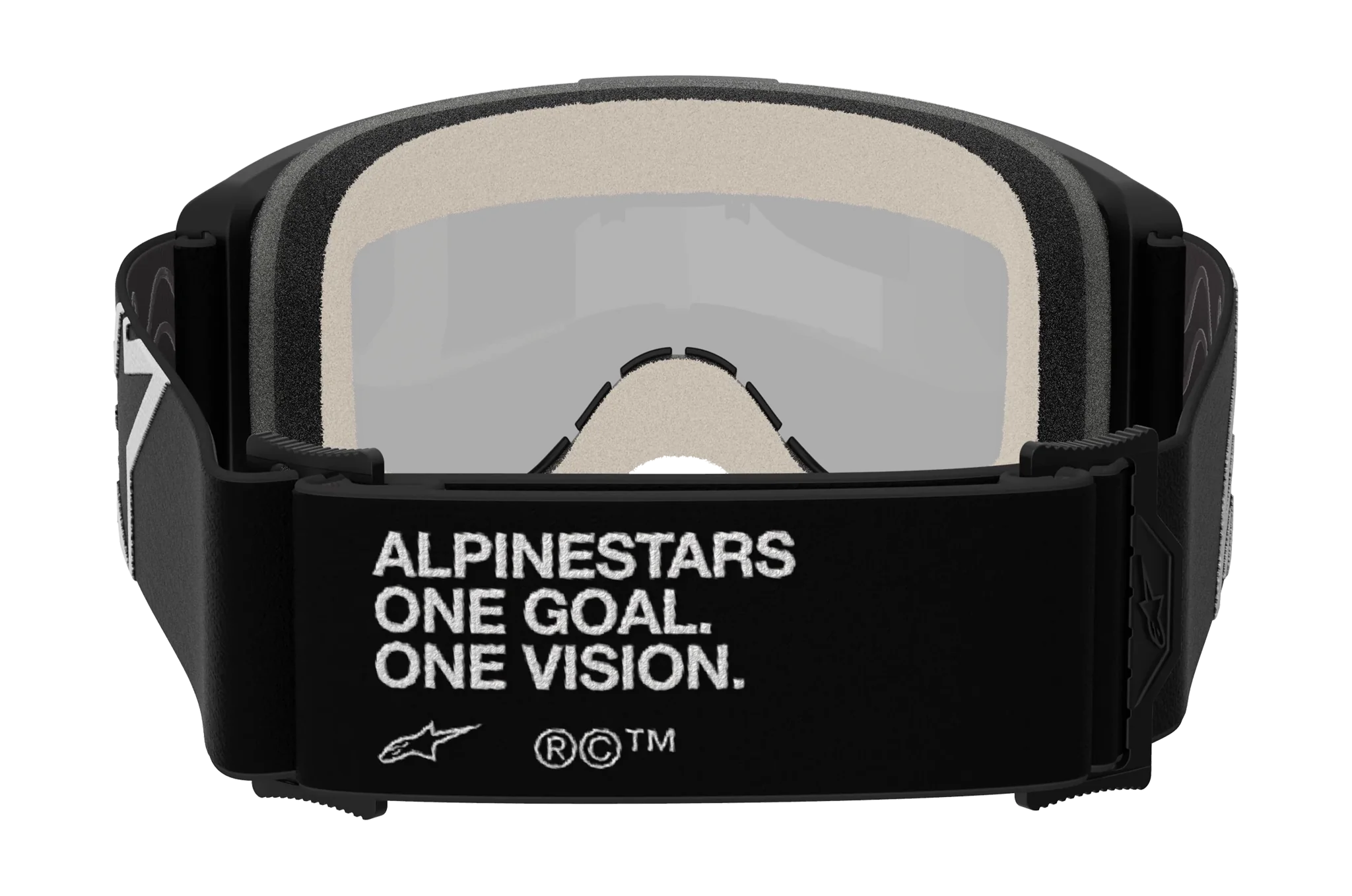Alpinestars Crossbril Vision 5 Corp - Zwart - Spiegel Zilver Lens