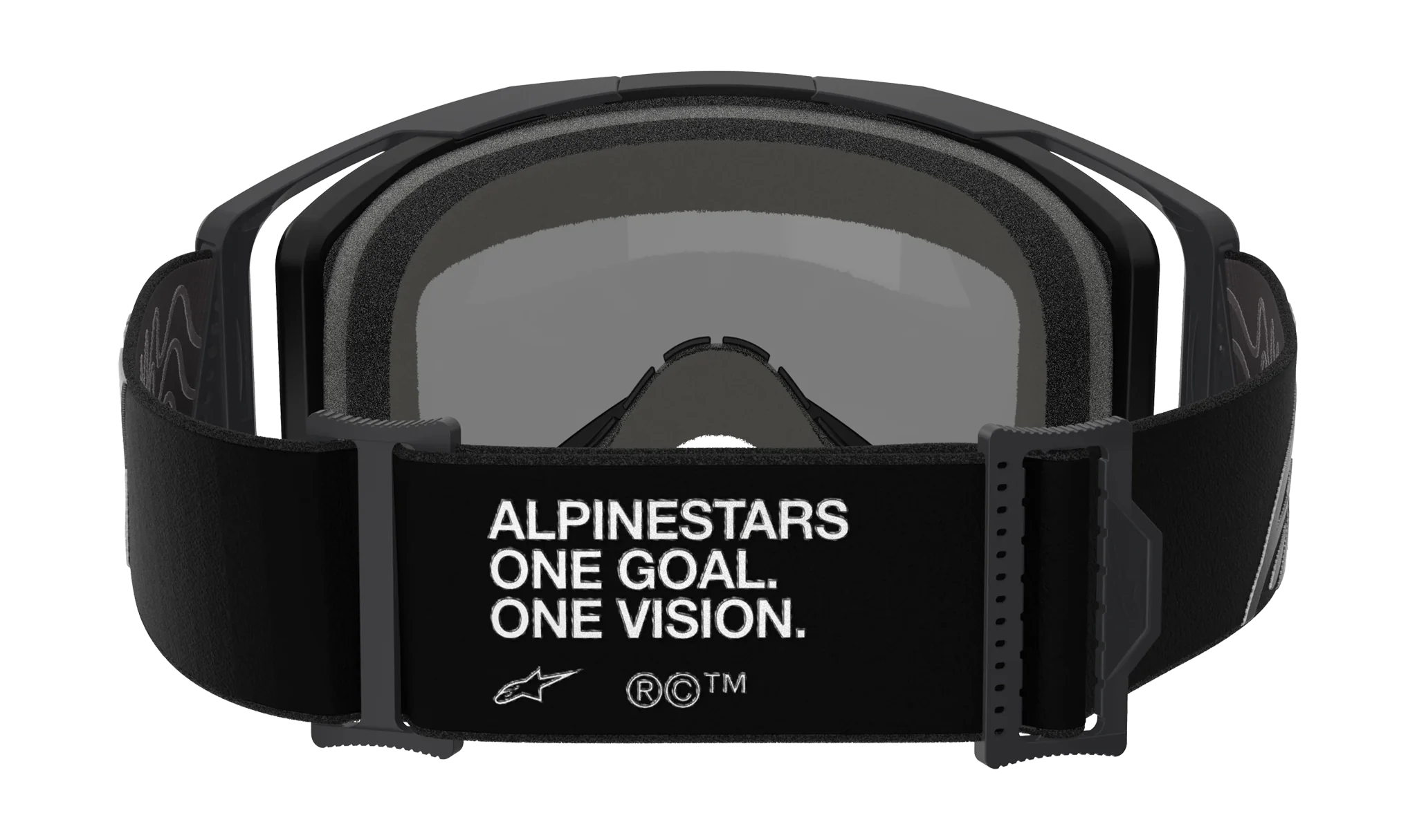 Alpinestars Crossbril Vision 8 Corp - Zwart - Spiegel Rood Lens