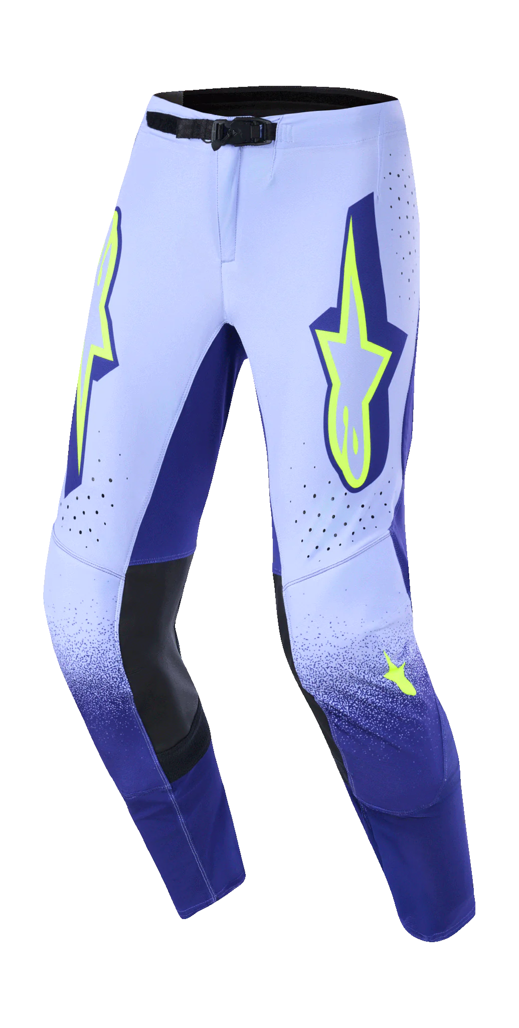 Alpinestars Crossbroek 2026 Supertech Scenz - Paars / Fluo Geel