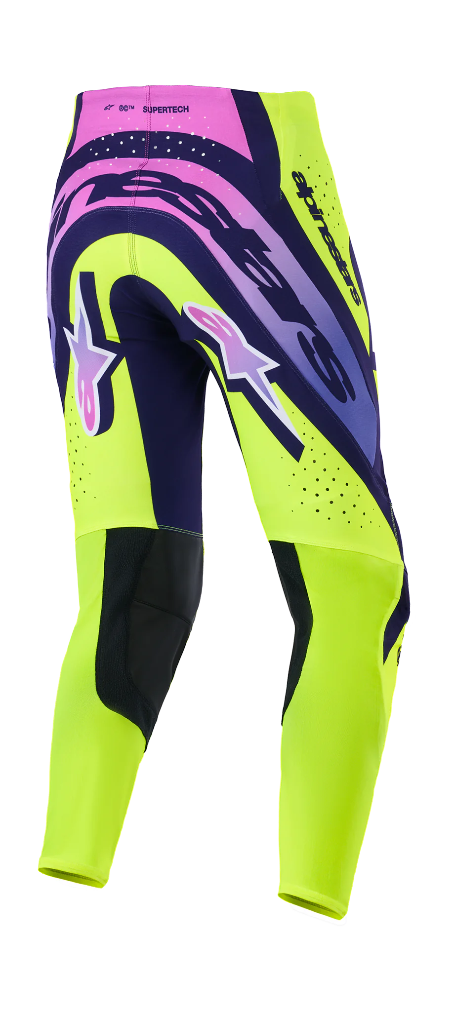 Alpinestars Crossbroek 2026 Supertech Vista - Geel / Paars / Zwart