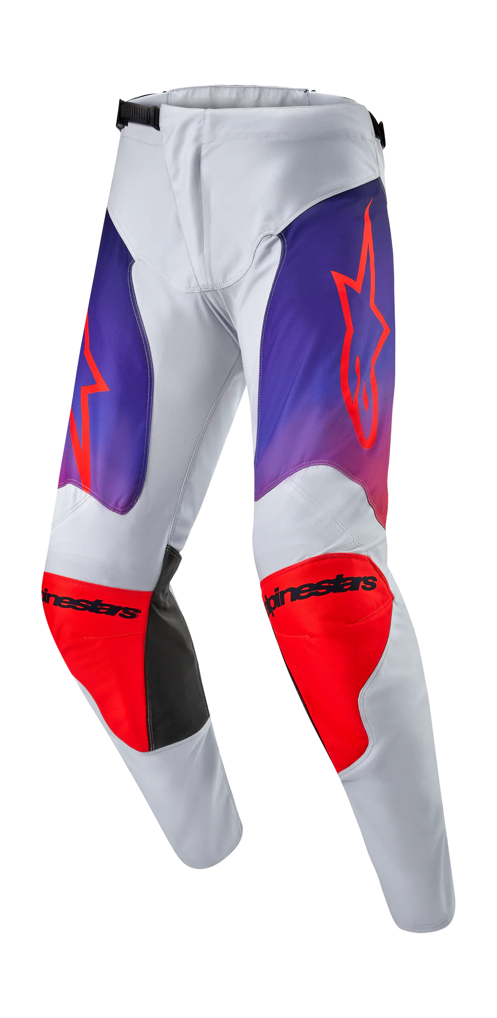 Alpinestars Crossbroek Racer Hoen - Licht Grijs / Hot Oranje / Zwart