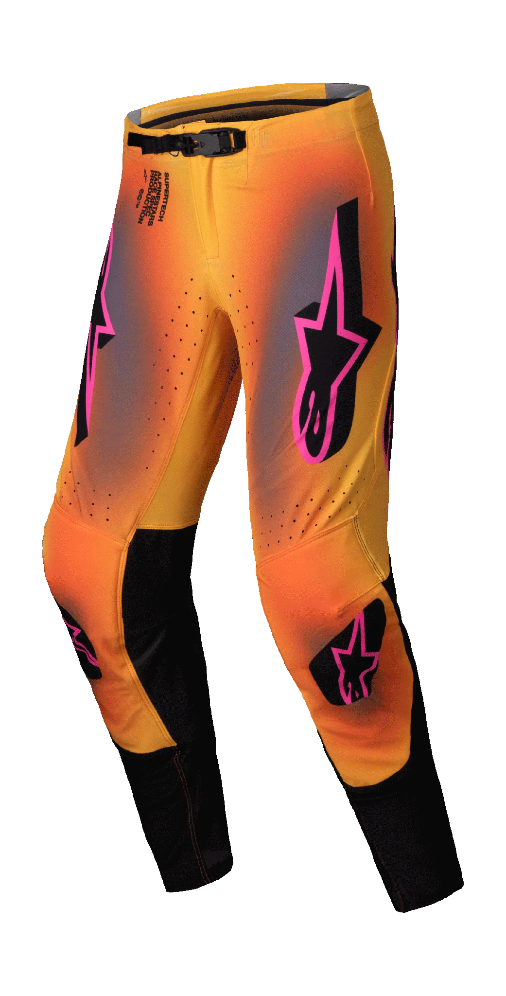 Alpinestars Crossbroek Supertech Lipan - Geel / Roze