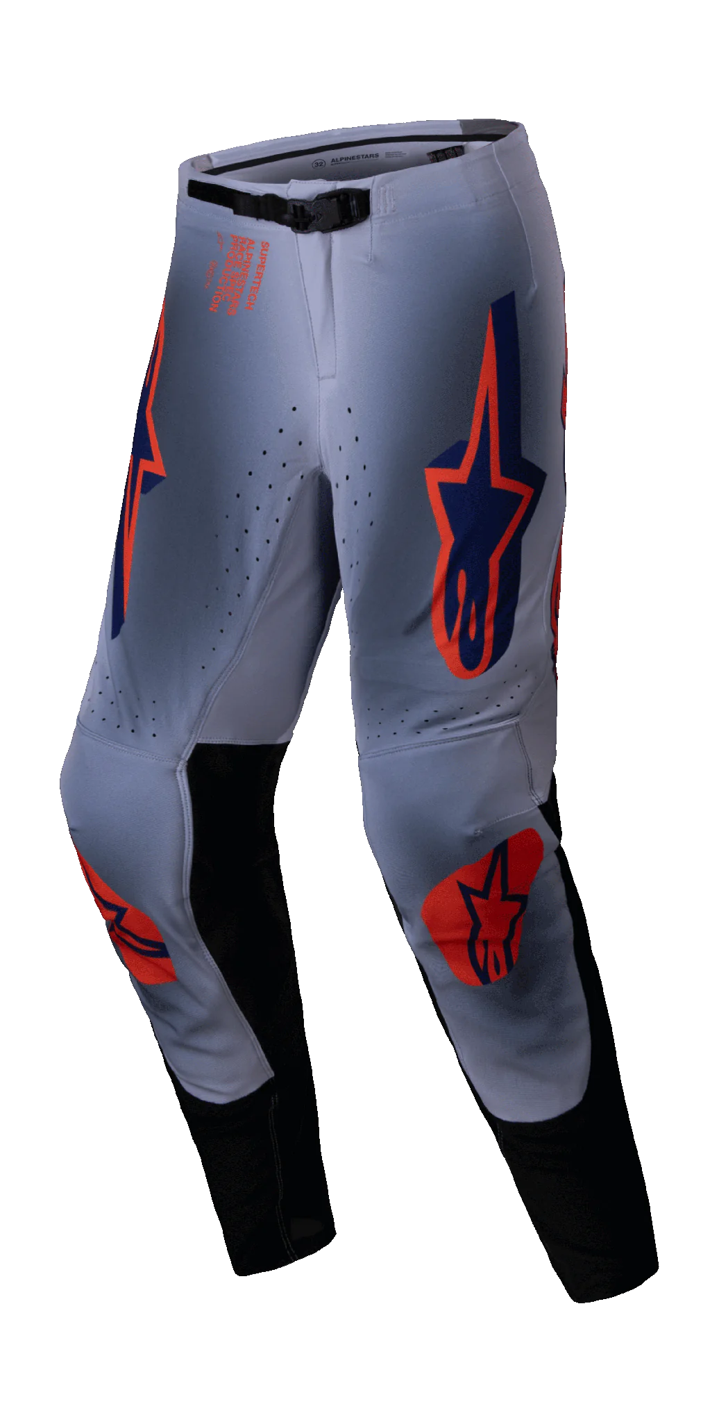 Alpinestars Crossbroek Supertech Lipan - Grijs / Fluo Oranje