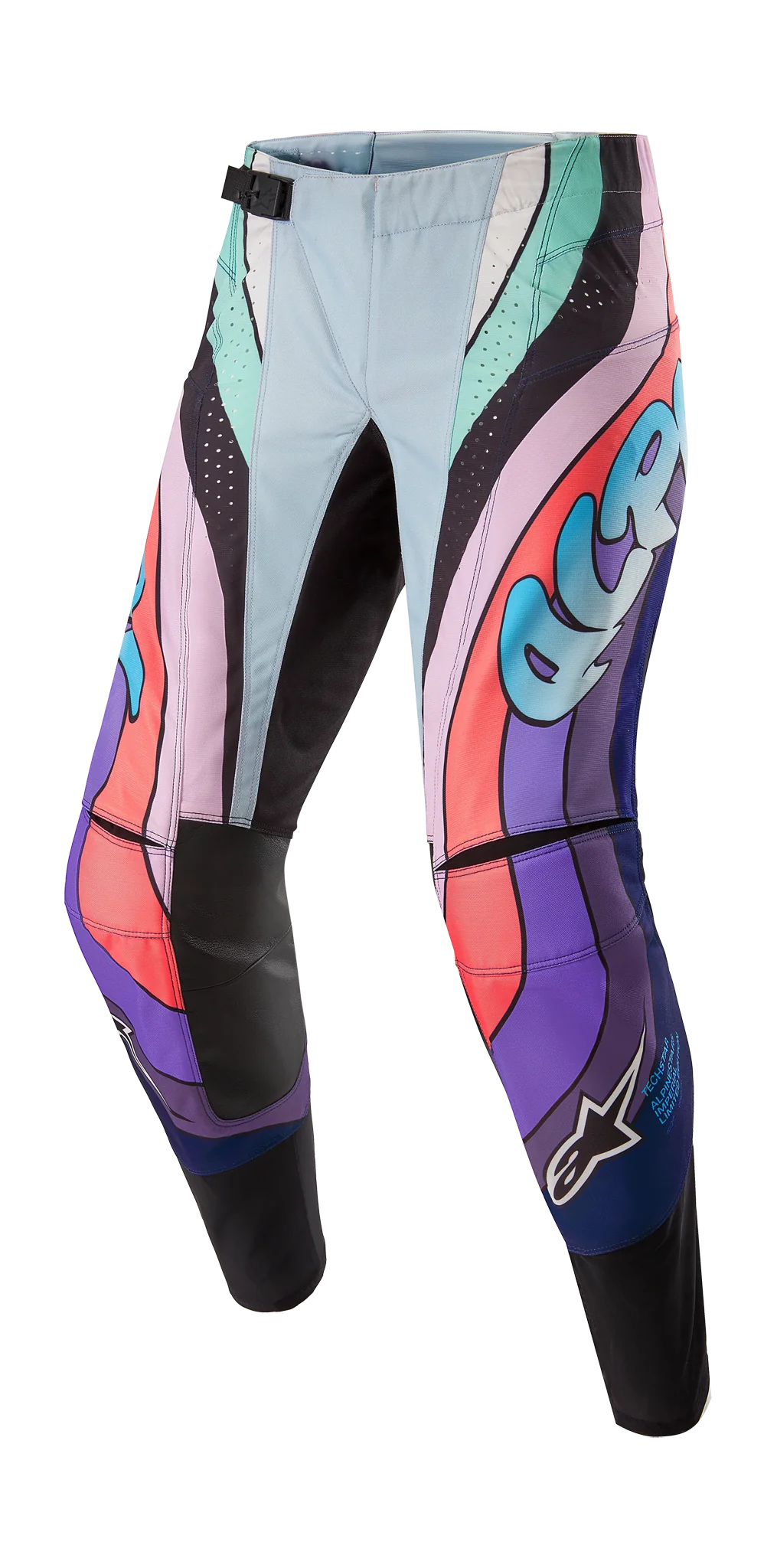 Alpinestars Crossbroek Techstar LE Imperial - Paars / Blauw / Zwart