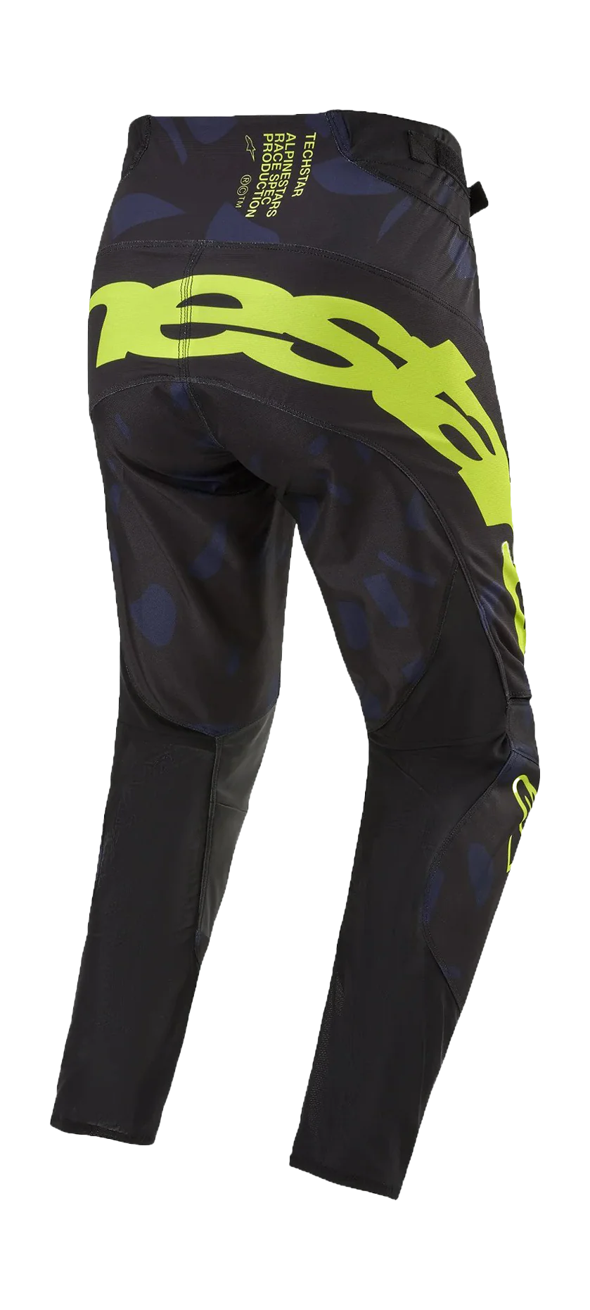 Alpinestars Crossbroek Techstar Rantera - Zwart / Navy / Fluo Geel