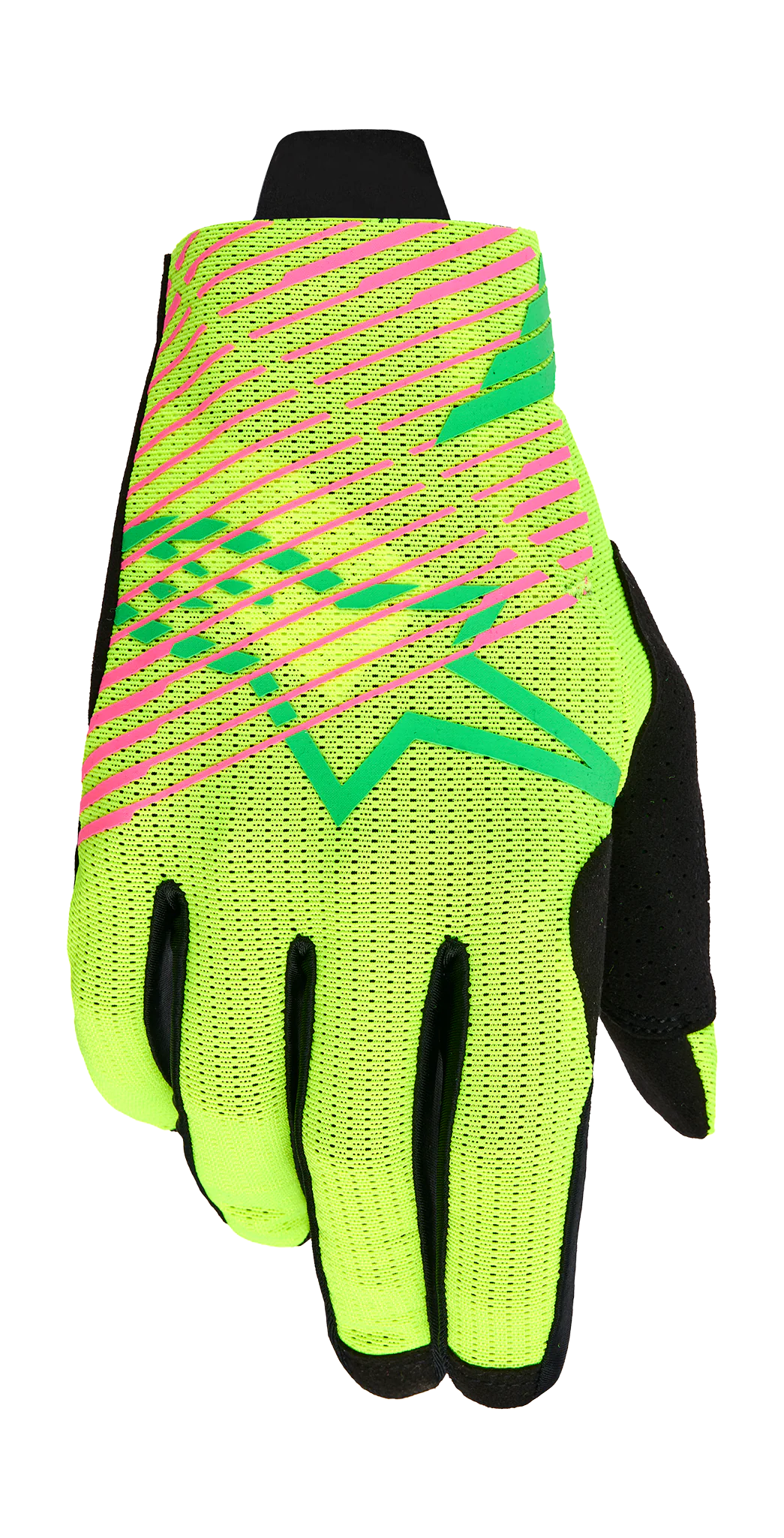 Alpinestars Crosshandschoenen 2026 Radar Pro - Groen / Fluo Geel / Fluo Roze