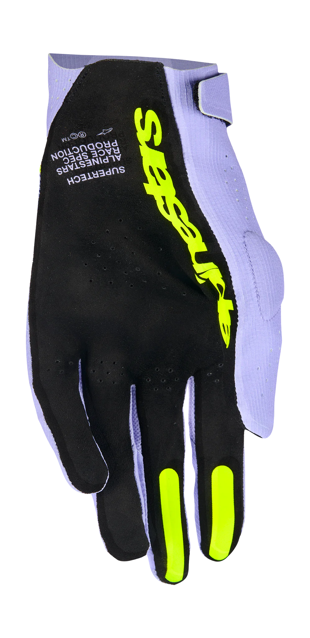 Alpinestars Crosshandschoenen 2026 Supertech - Lavender / Violet / Fluo Geel