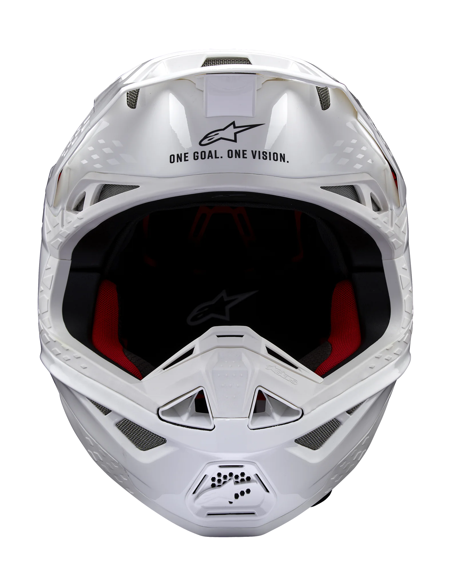 Alpinestars Crosshelm S-M10 Solid - Glans Wit