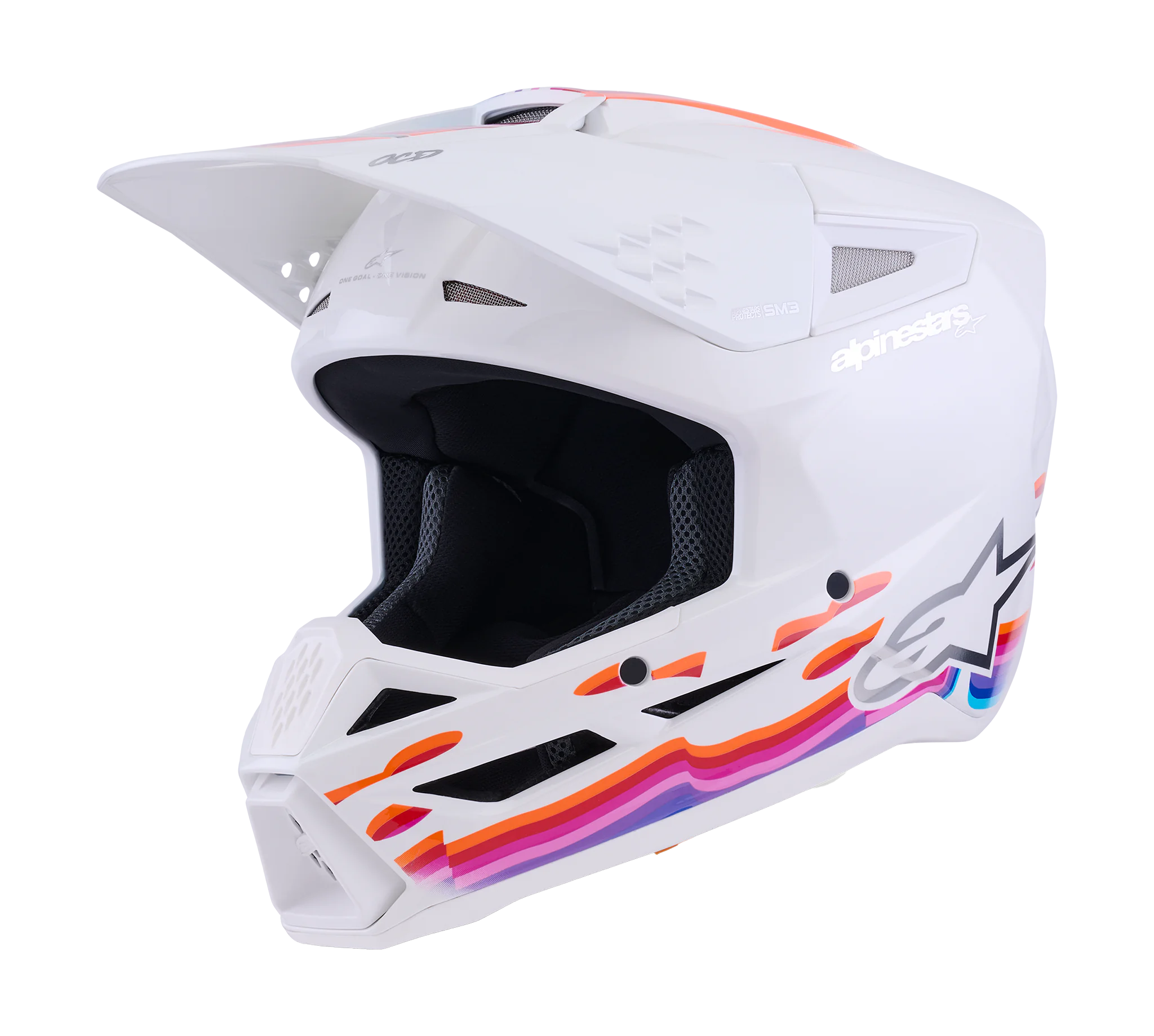 Alpinestars Crosshelm S-M3 Force - Wit