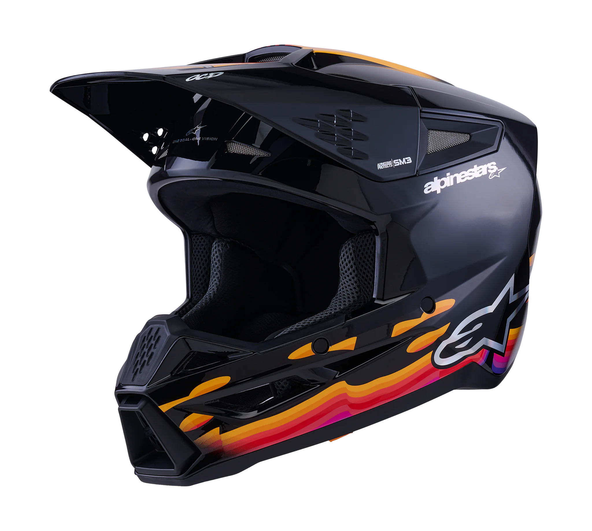 Alpinestars Crosshelm S-M3 Force - Zwart